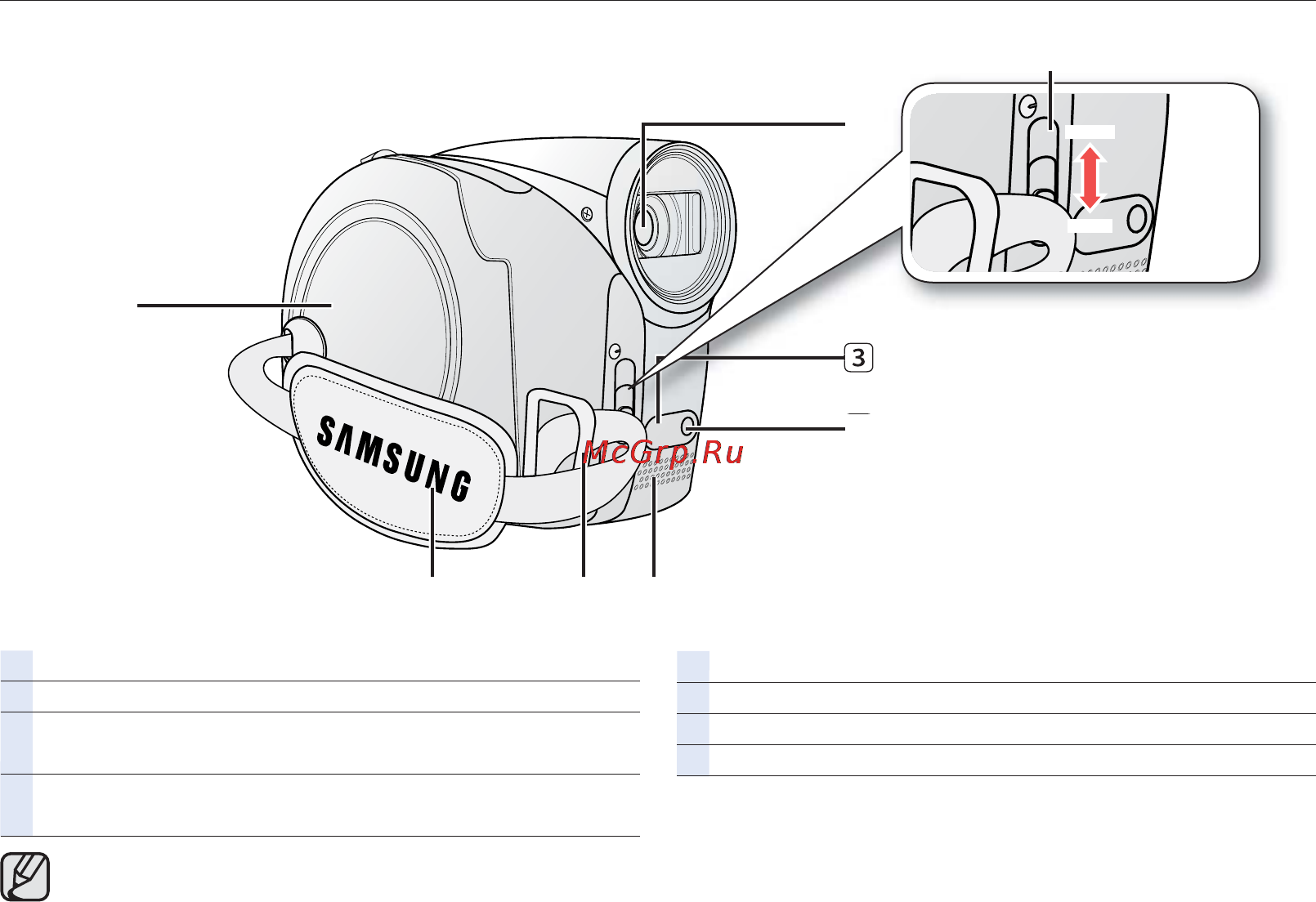 Samsung VP-DX200I [25/143] Вид спереди и справа