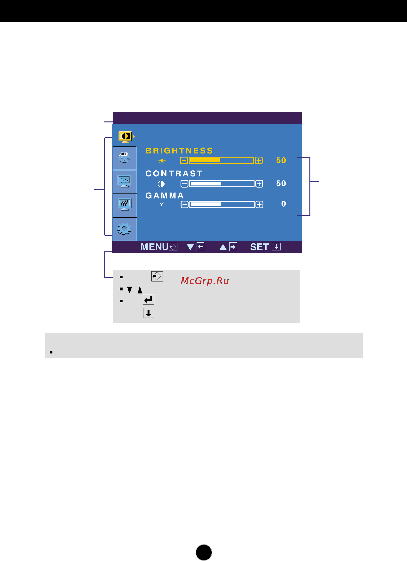 LG L1953HR-BF [16/30] On screen display osd selection and adjustment