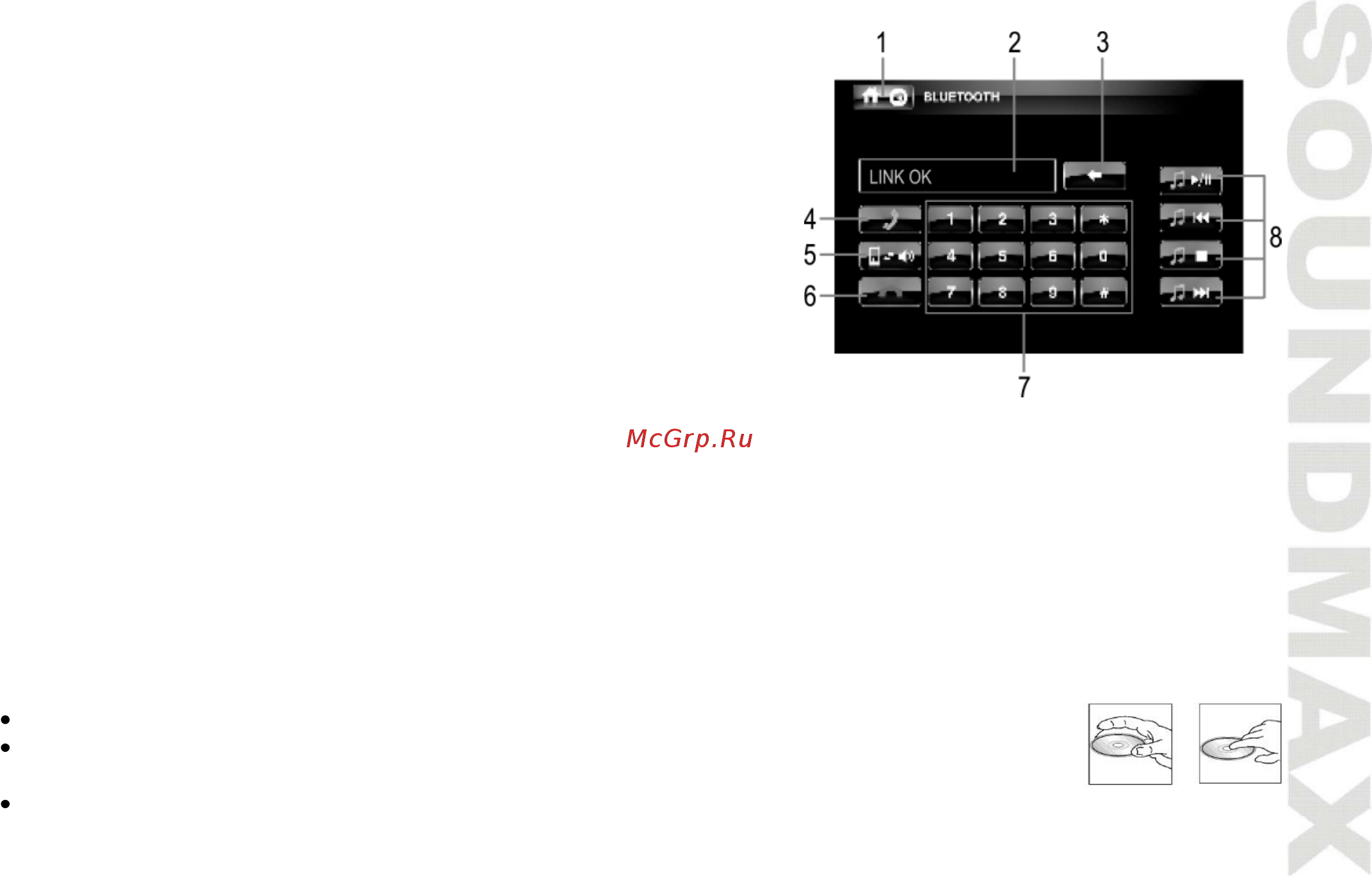 Soundmax SM-CMD5004 [25/29] Операции с bluetooth