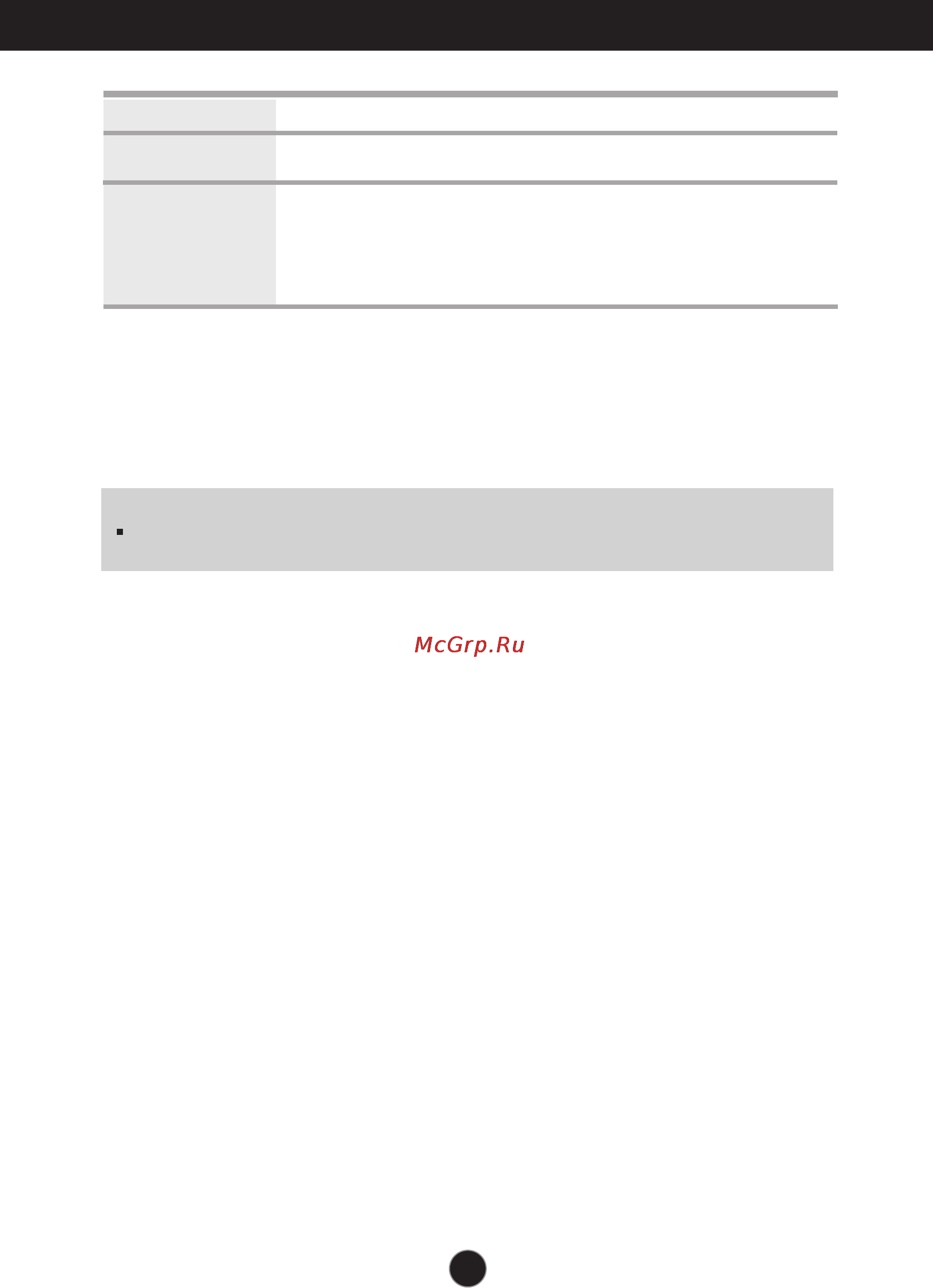 LG L206WU [25/28] Спецификации