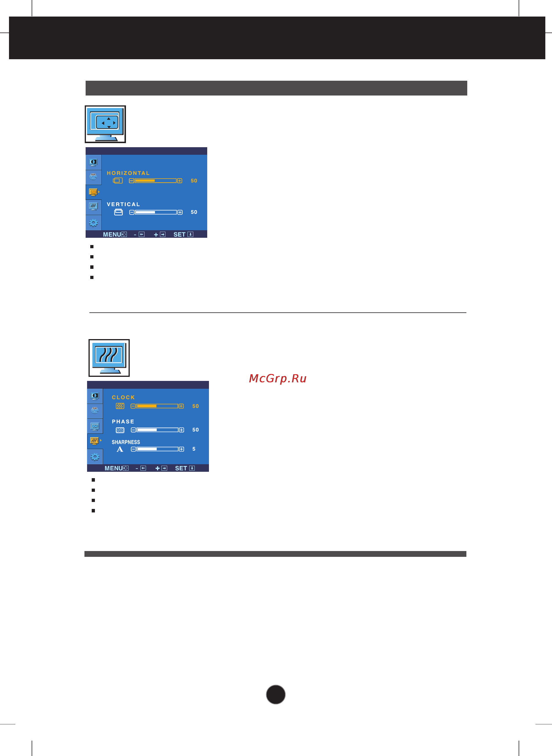 LG L222WS-BN [15/23] On screen display osd selection and adjustment