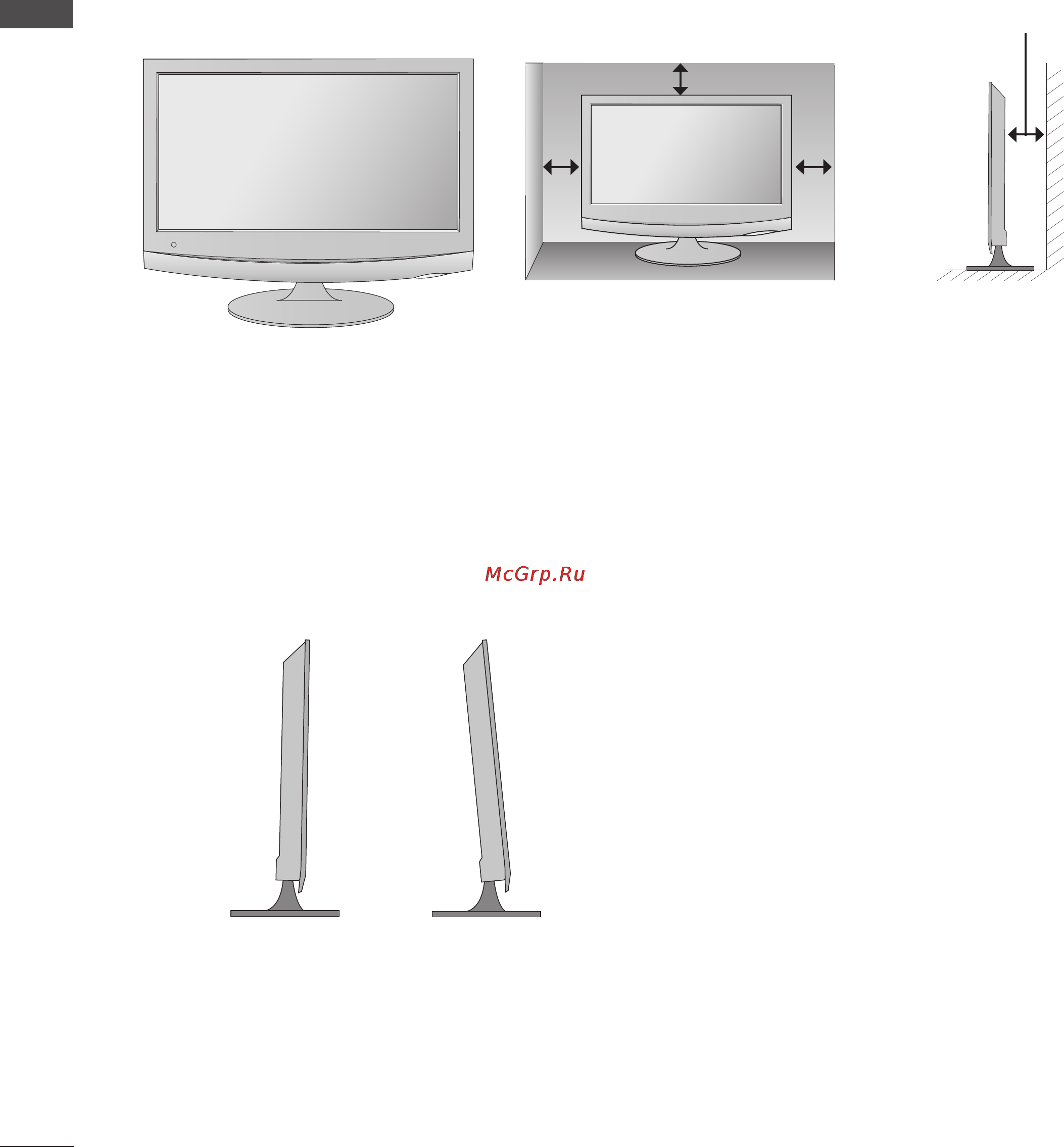 LG M2762DP-PZ [12/152] Настольное размещение на подставке