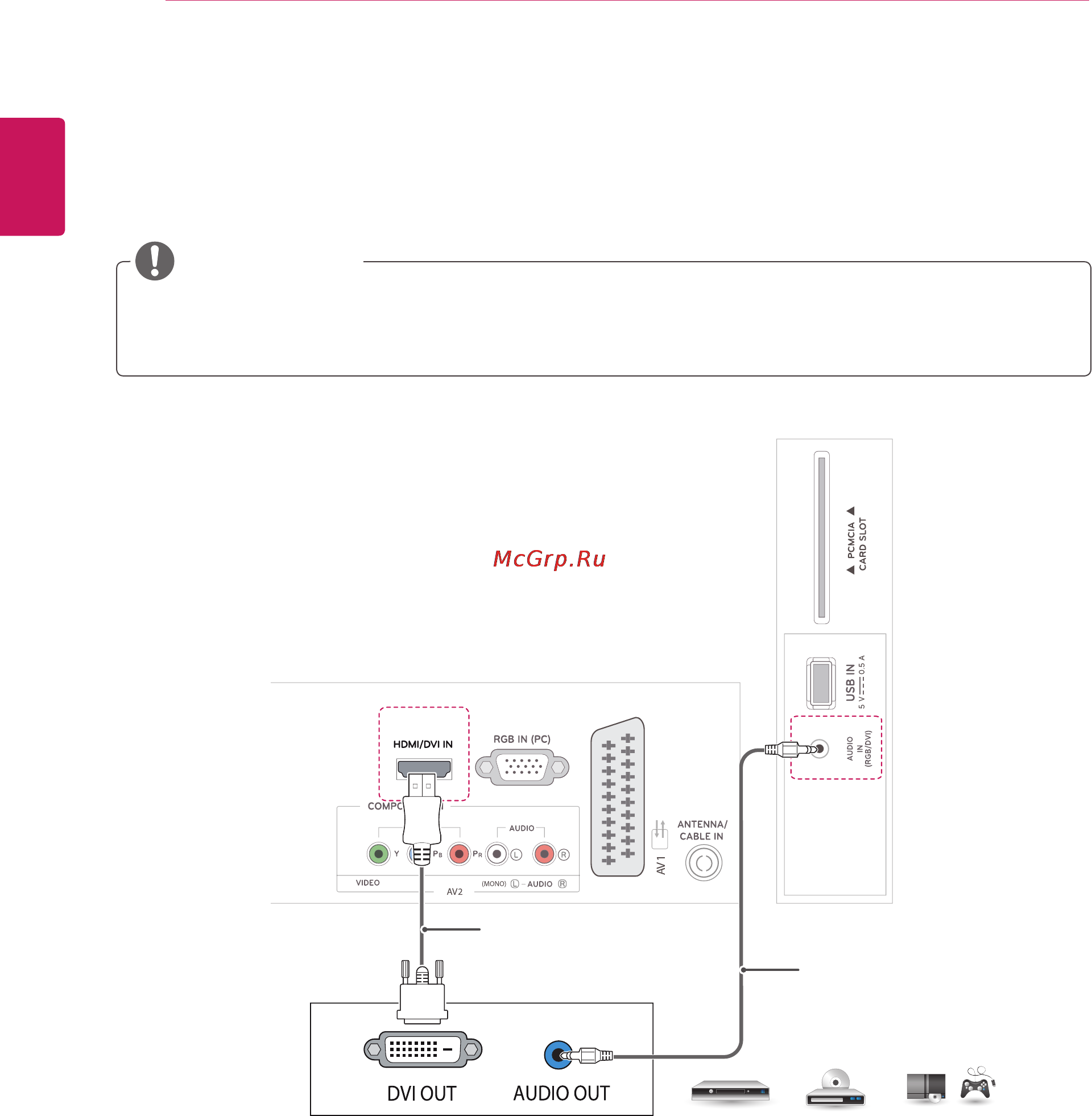 LG M2232D-PZ [22/46] Подключение hdmi до dvi
