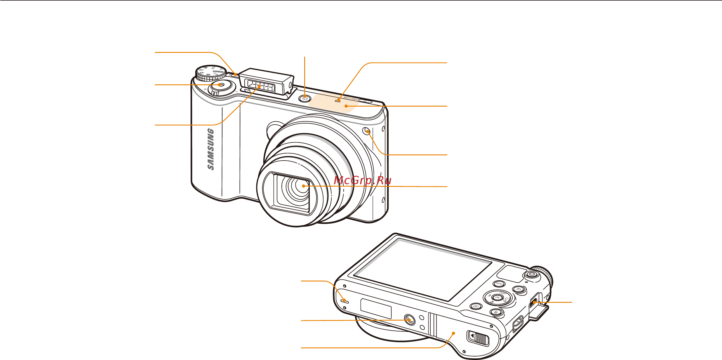 Samsung EC-WB251F White [22/166] Внешний вид камеры