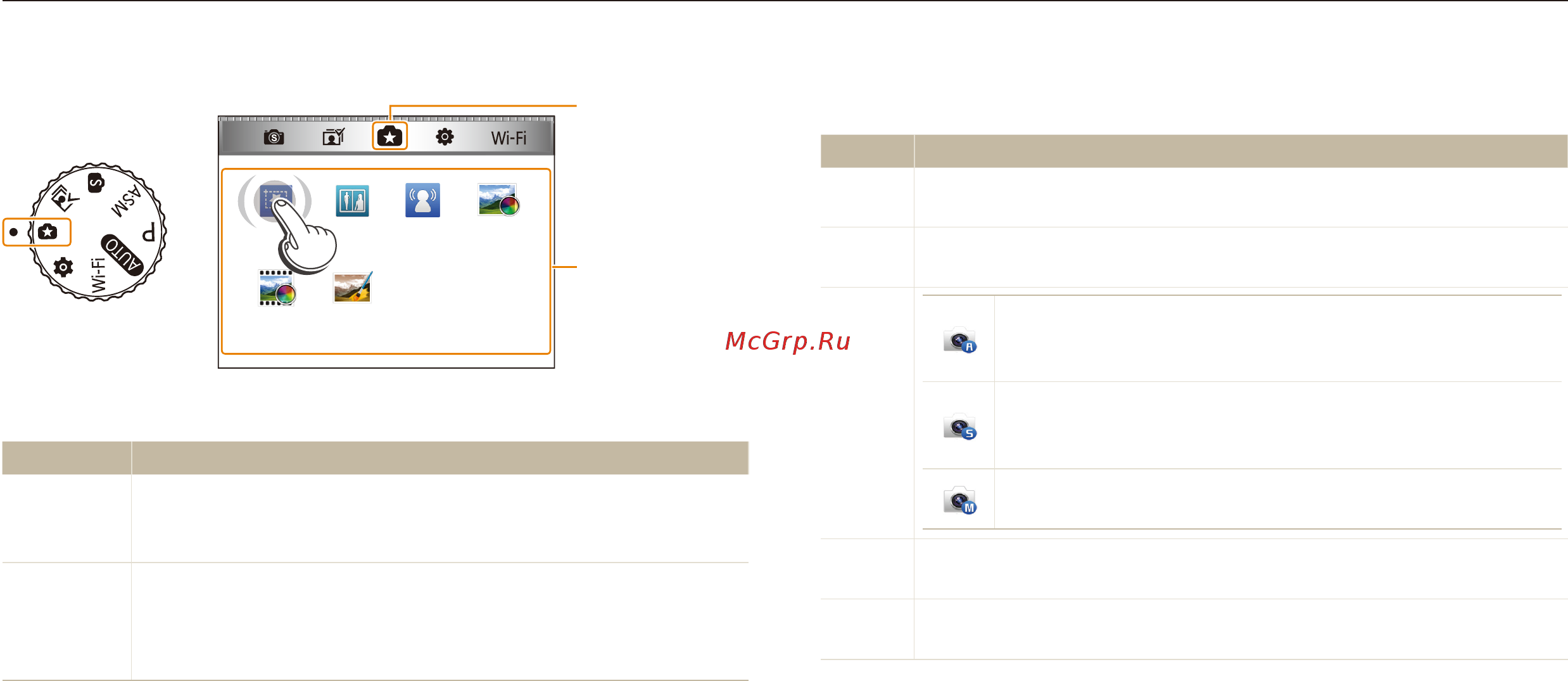 Samsung WB251F Black [30/166] Выбор режимов