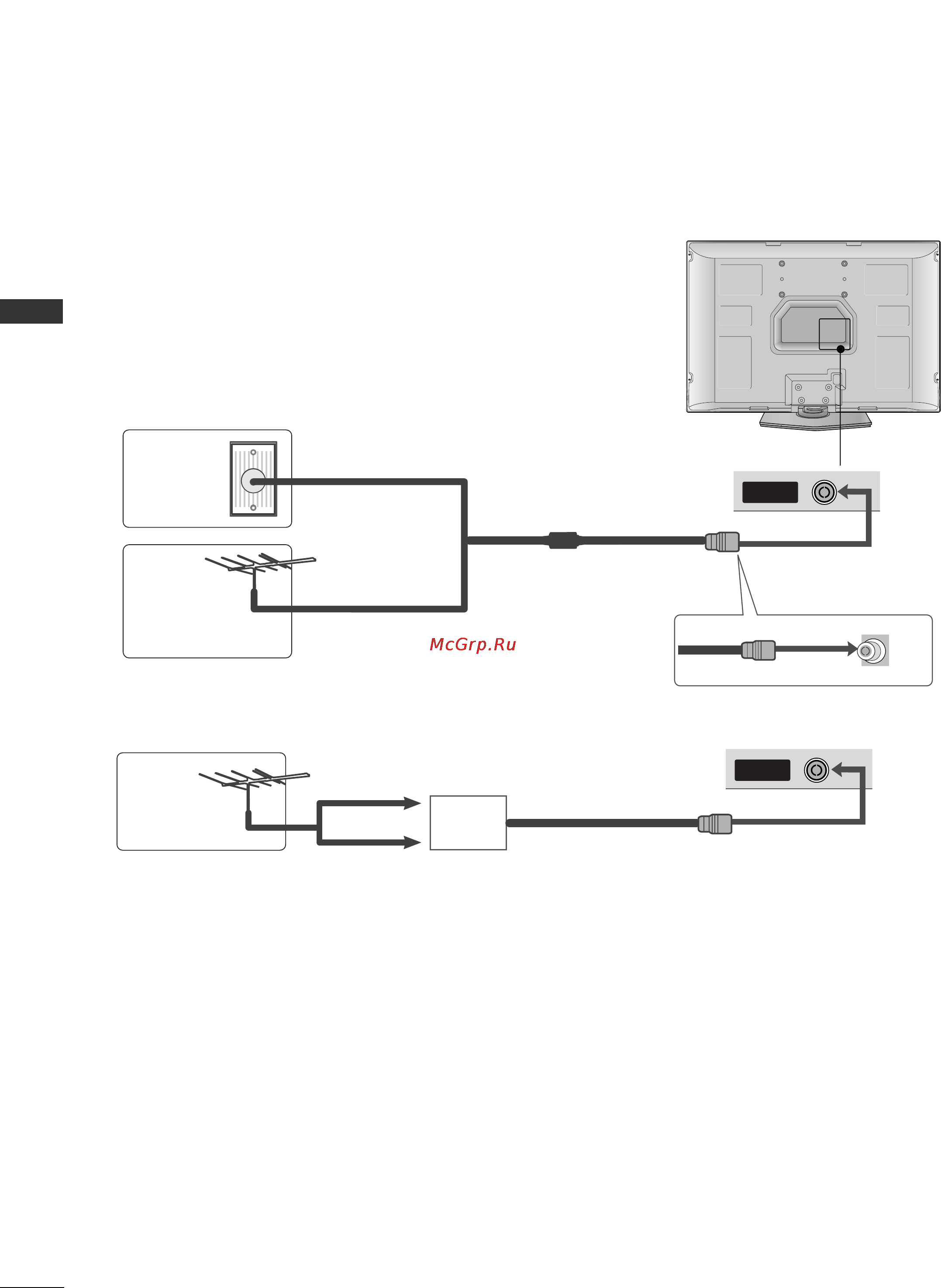 LG 32PC52 [12/78] Подключение антенны