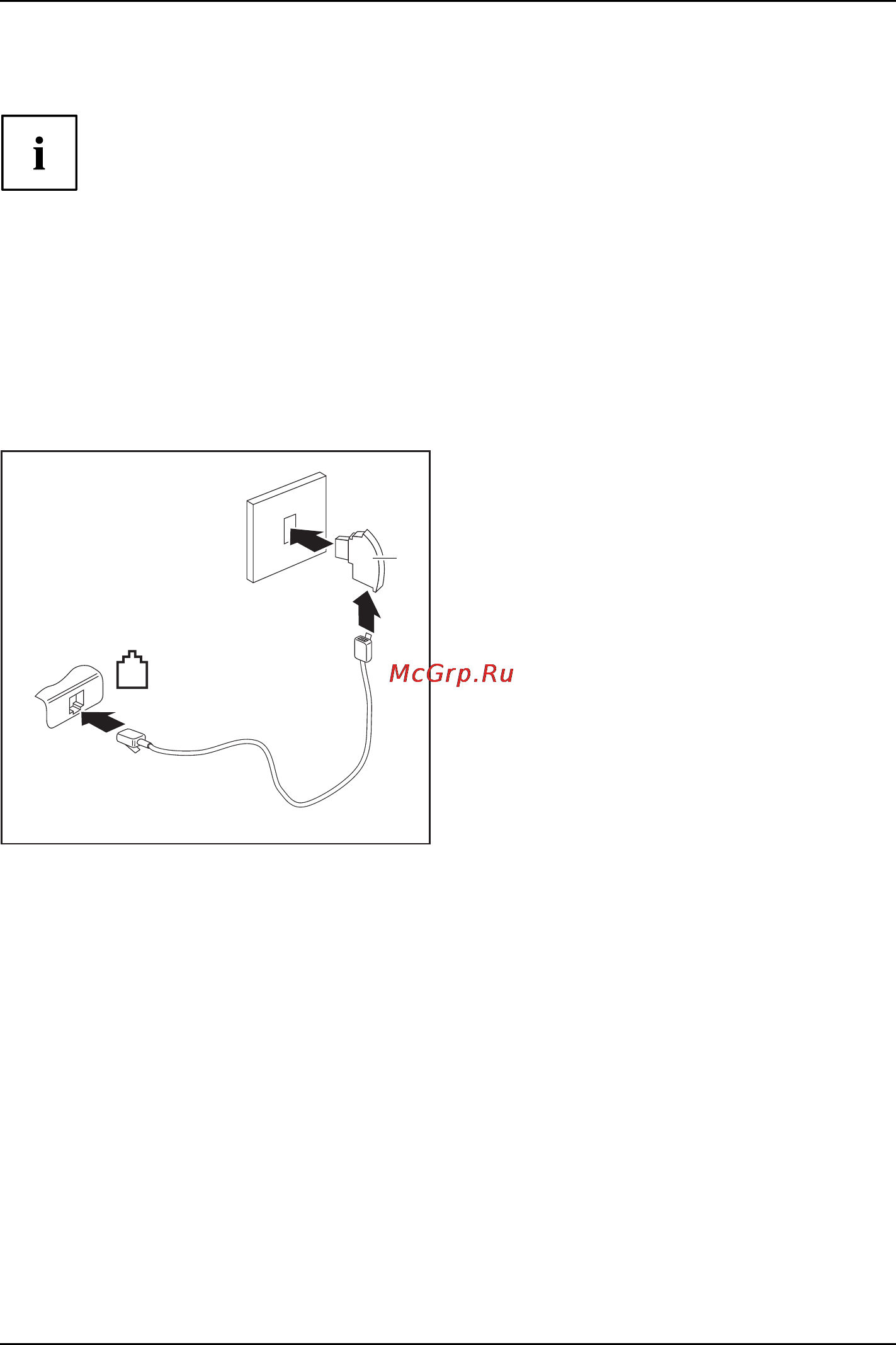 Fujitsu S782 S7820MF061RU [52/108] Подключение модема ноутбука к телефонной линии