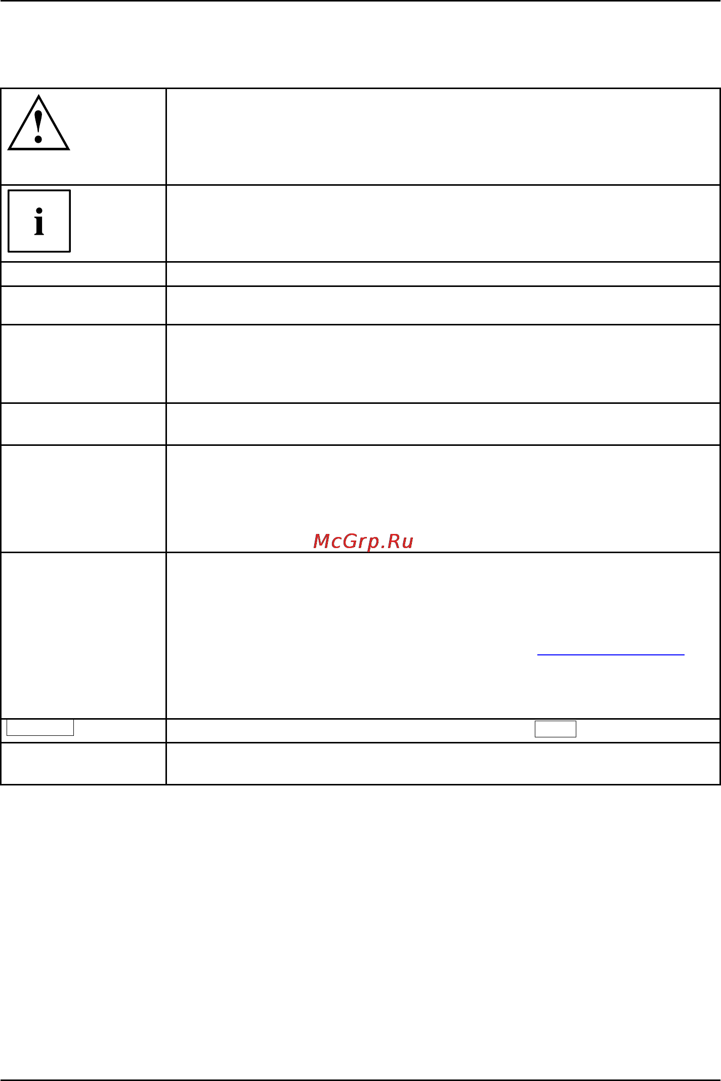 Fujitsu S762 S7620MF071RU [12/110] Условные обозначения