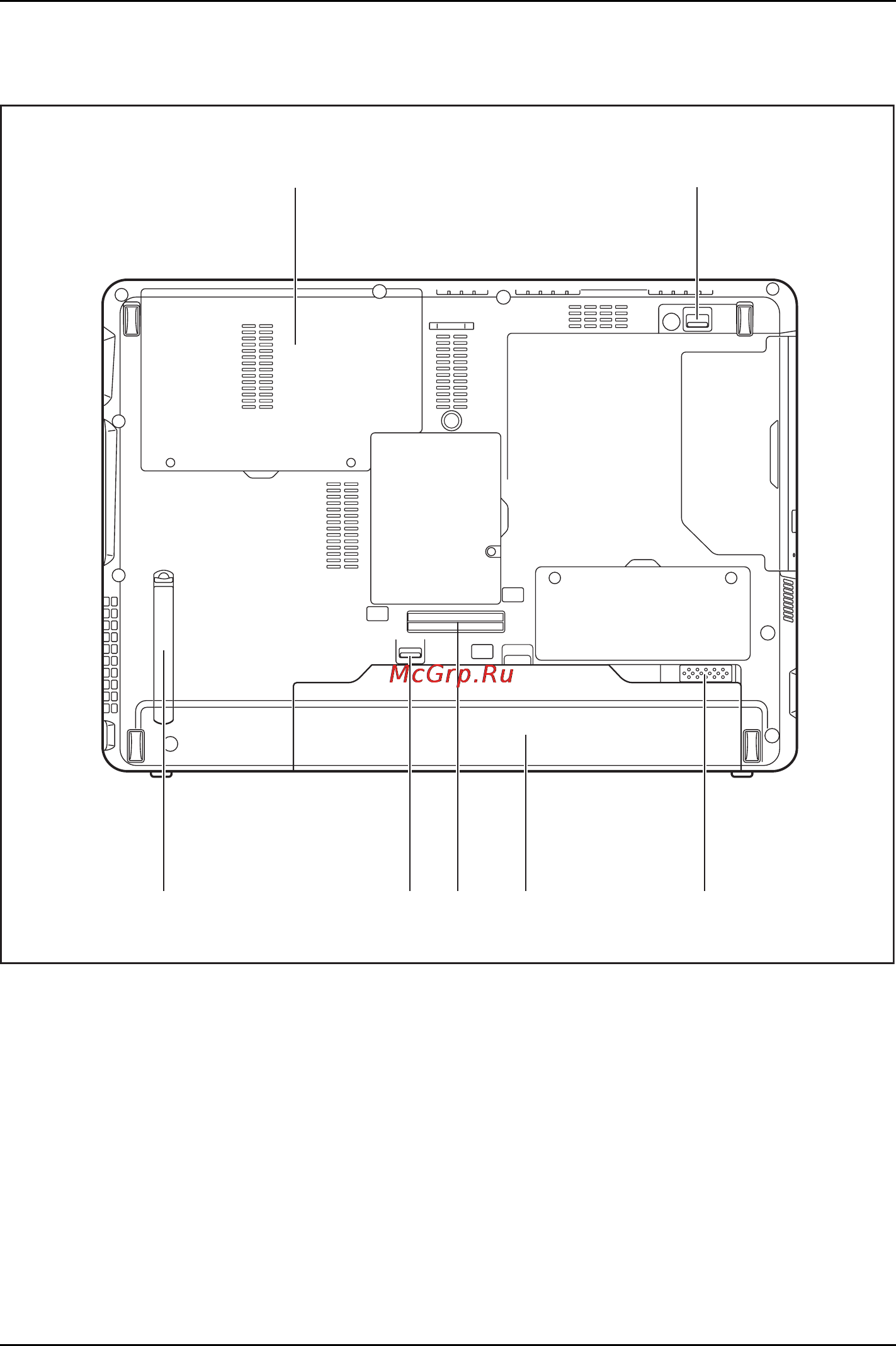 Fujitsu S762 S7620MF071RU [16/110] Нижняя сторона