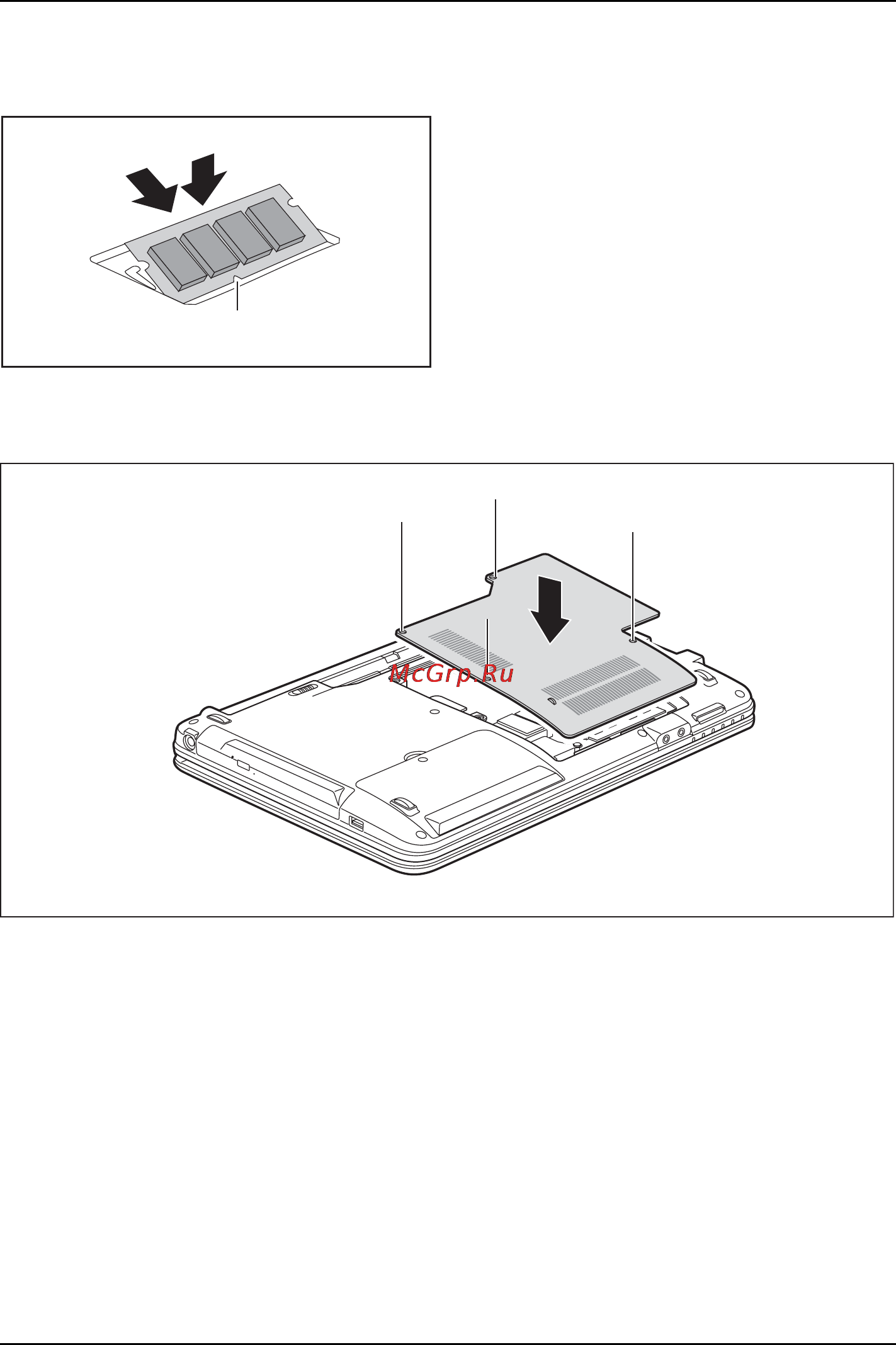 Fujitsu LifeBook LH532 LH532MPAF2RU [60/88] Установка модуля памяти