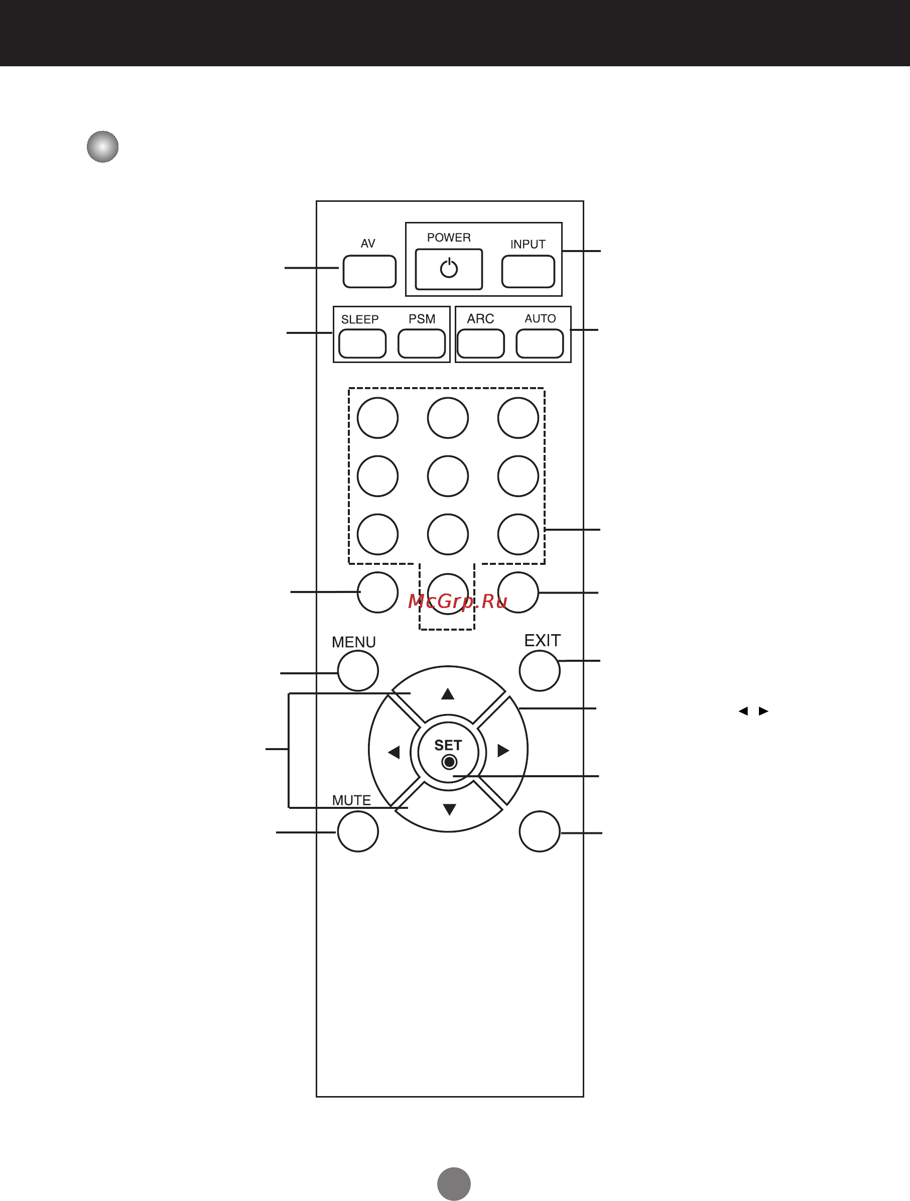 LG M3202C [6/66] Дистанционное управление