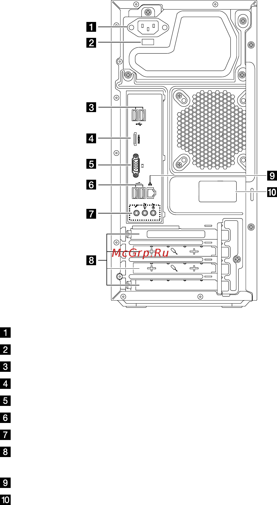 Lenovo IdeaCentre H535 /57316814/ Инструкция по эксплуатации онлайн [9/59] 91463