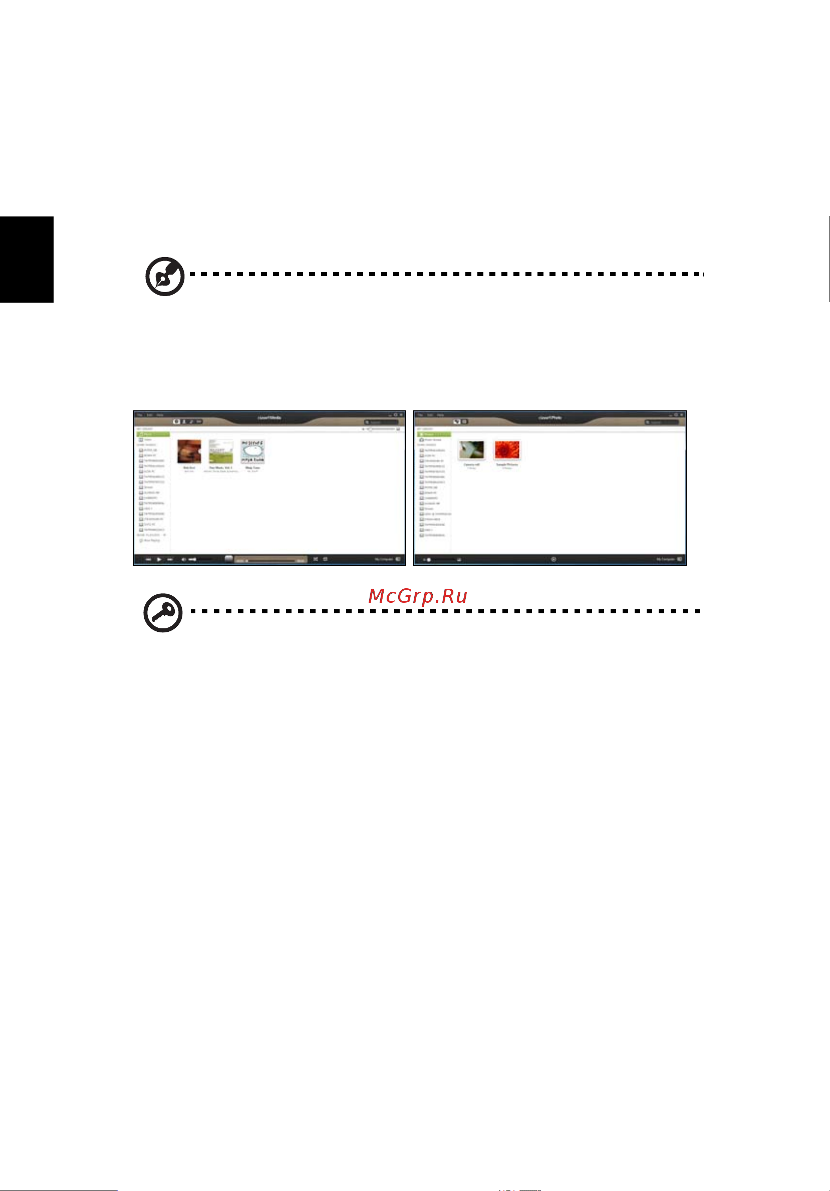 Acer ZS600 DQ.SLUER.017 [20/34] Acer clear fi только для определенных моделей