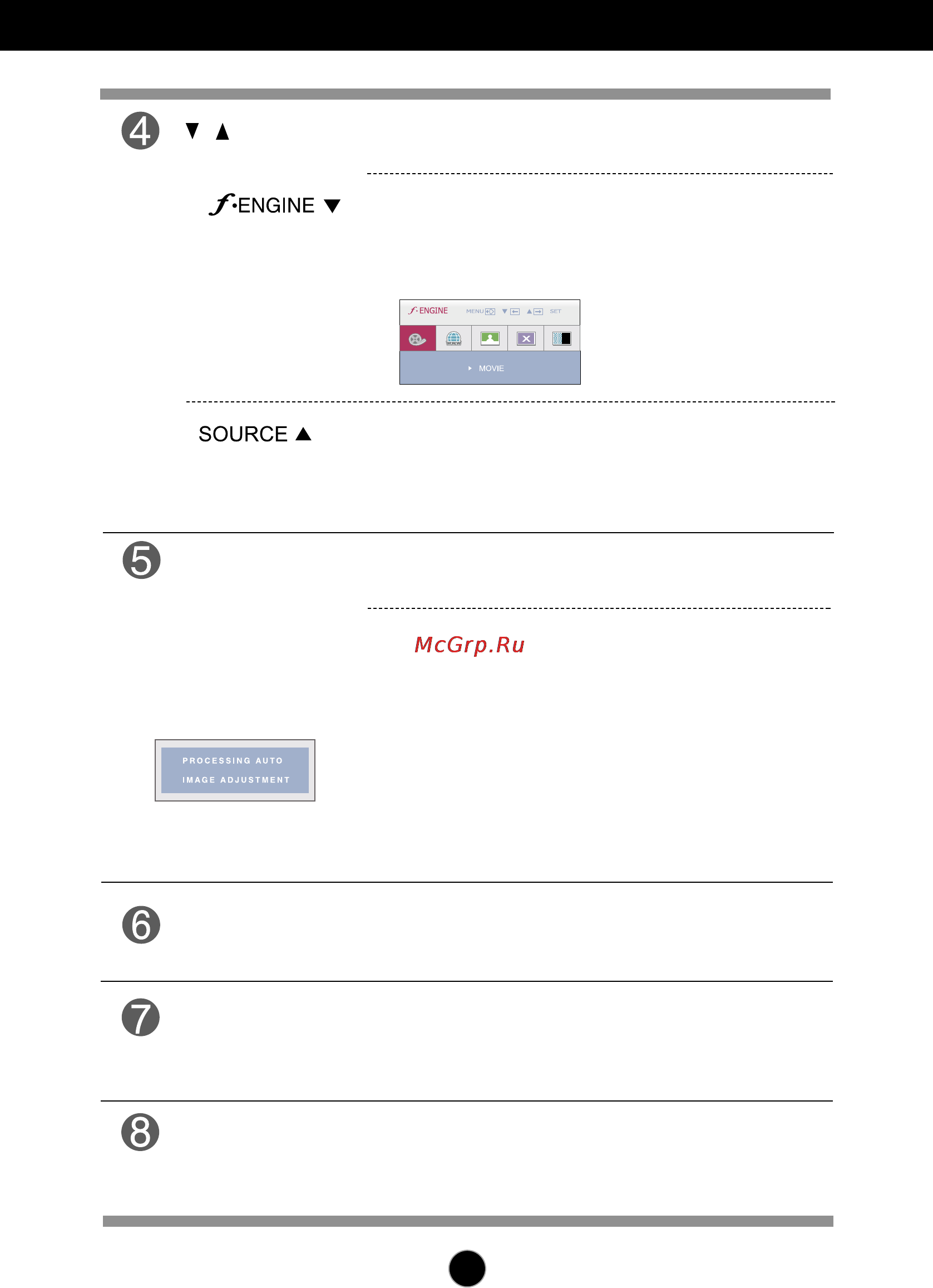 LG W2086T-PF [12/28] Control panel functions
