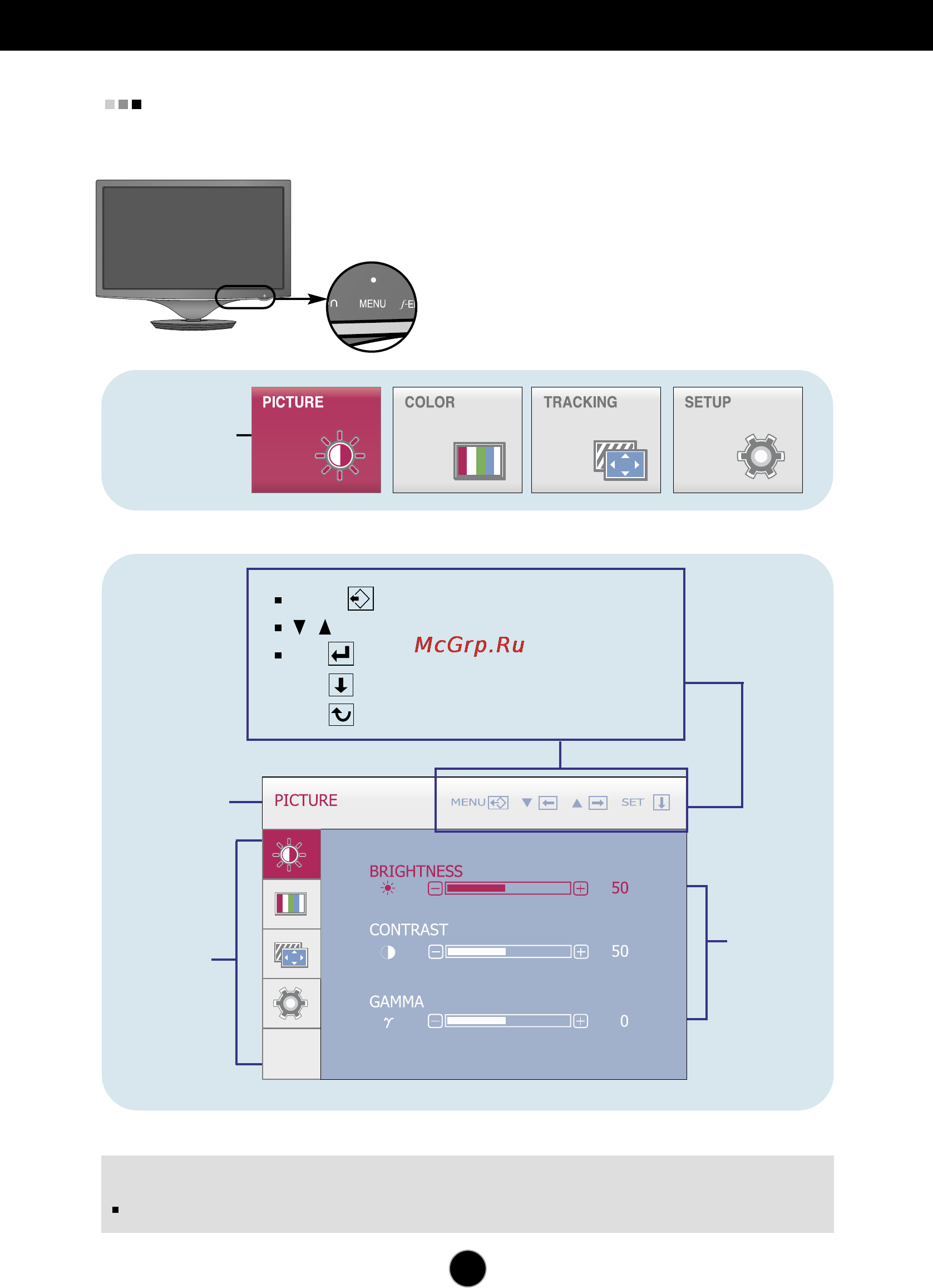 LG W2086T [19/28] On screen display osd selection and adjustment