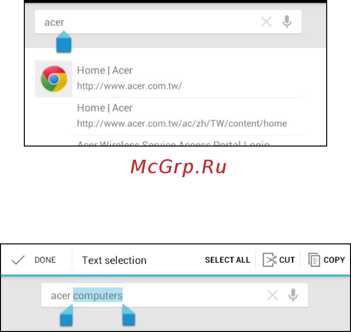 Acer ICONIA B1 NT.L15EE.003 [20/56] Редактирование текста