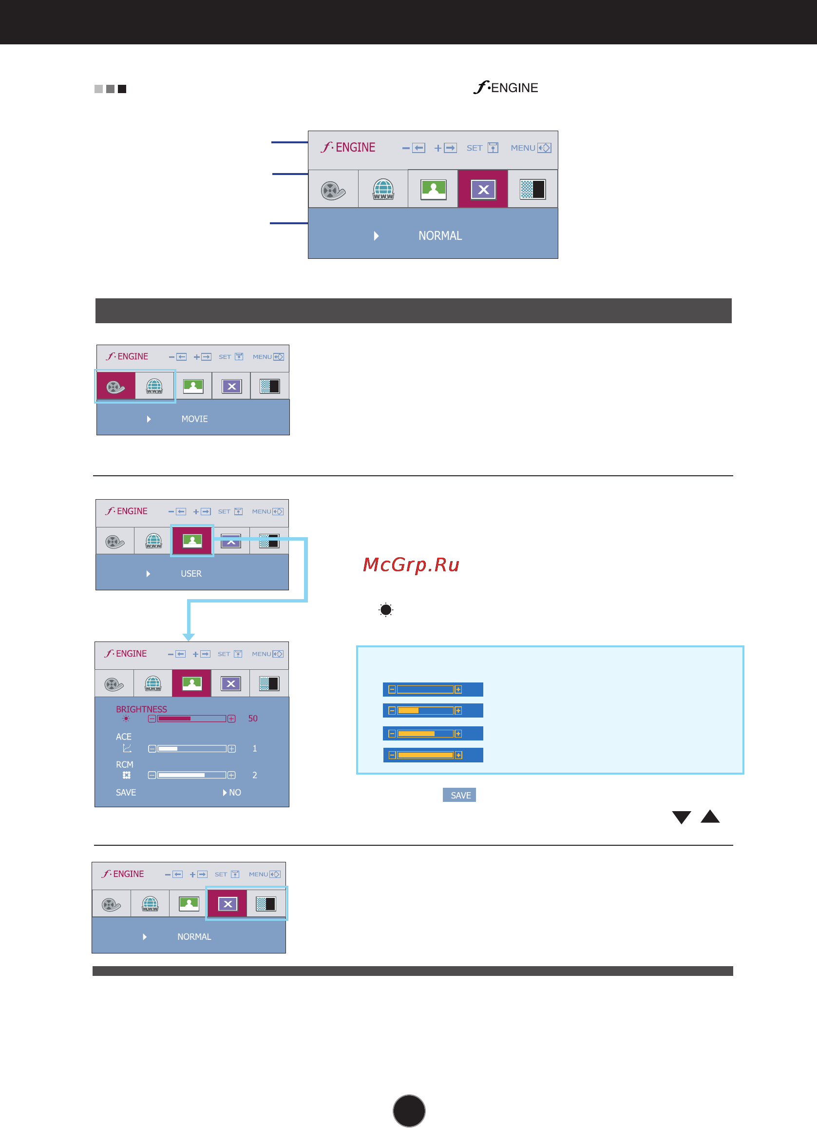 LG W2242SM [16/25] On screen display osd selection and adjustment