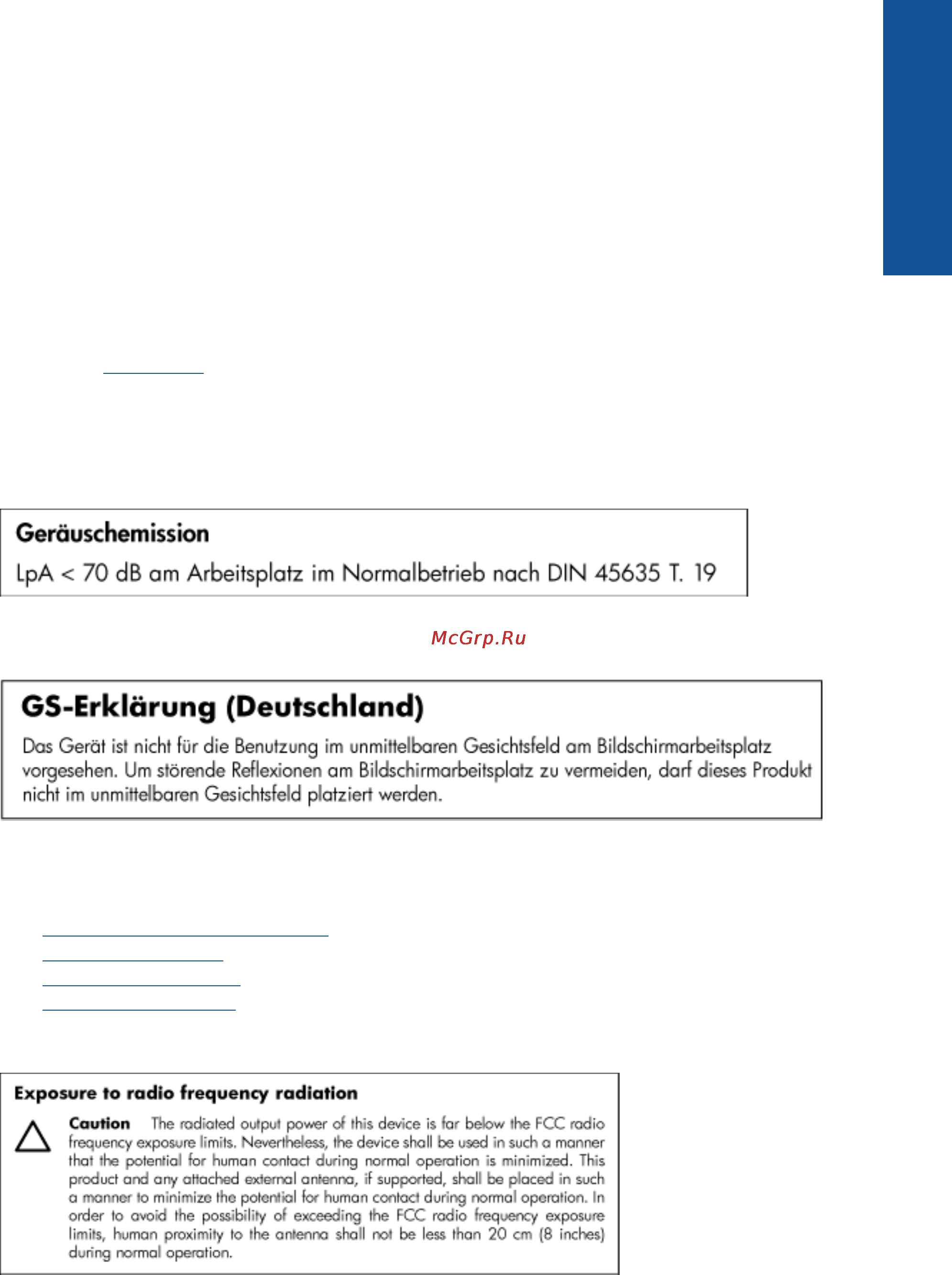 HP Deskjet Ink Advantage 3525 e-AiO [63/66] Noise emission statement for germany