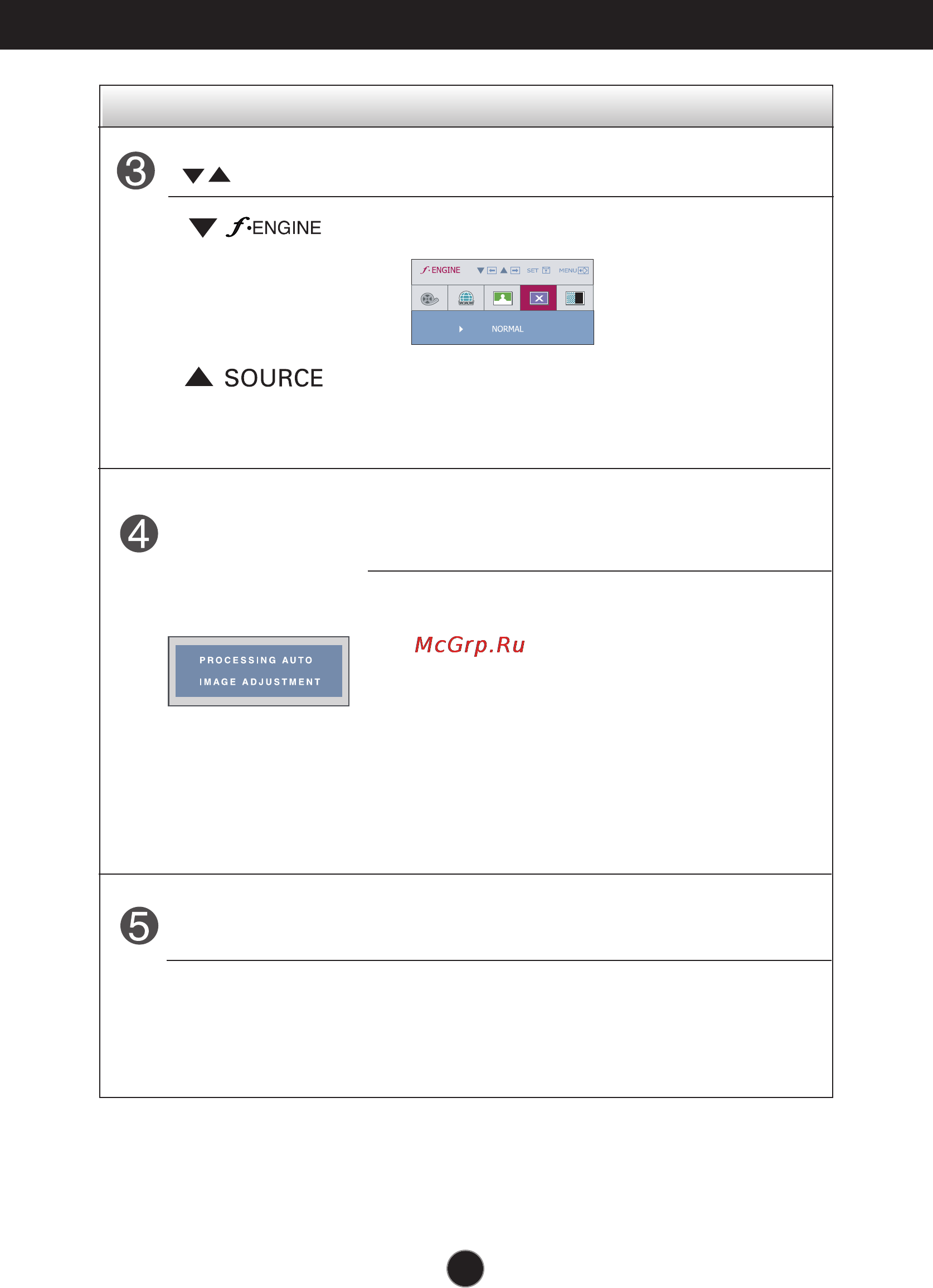 LG W2242TE-BF [9/25] Control panel functions