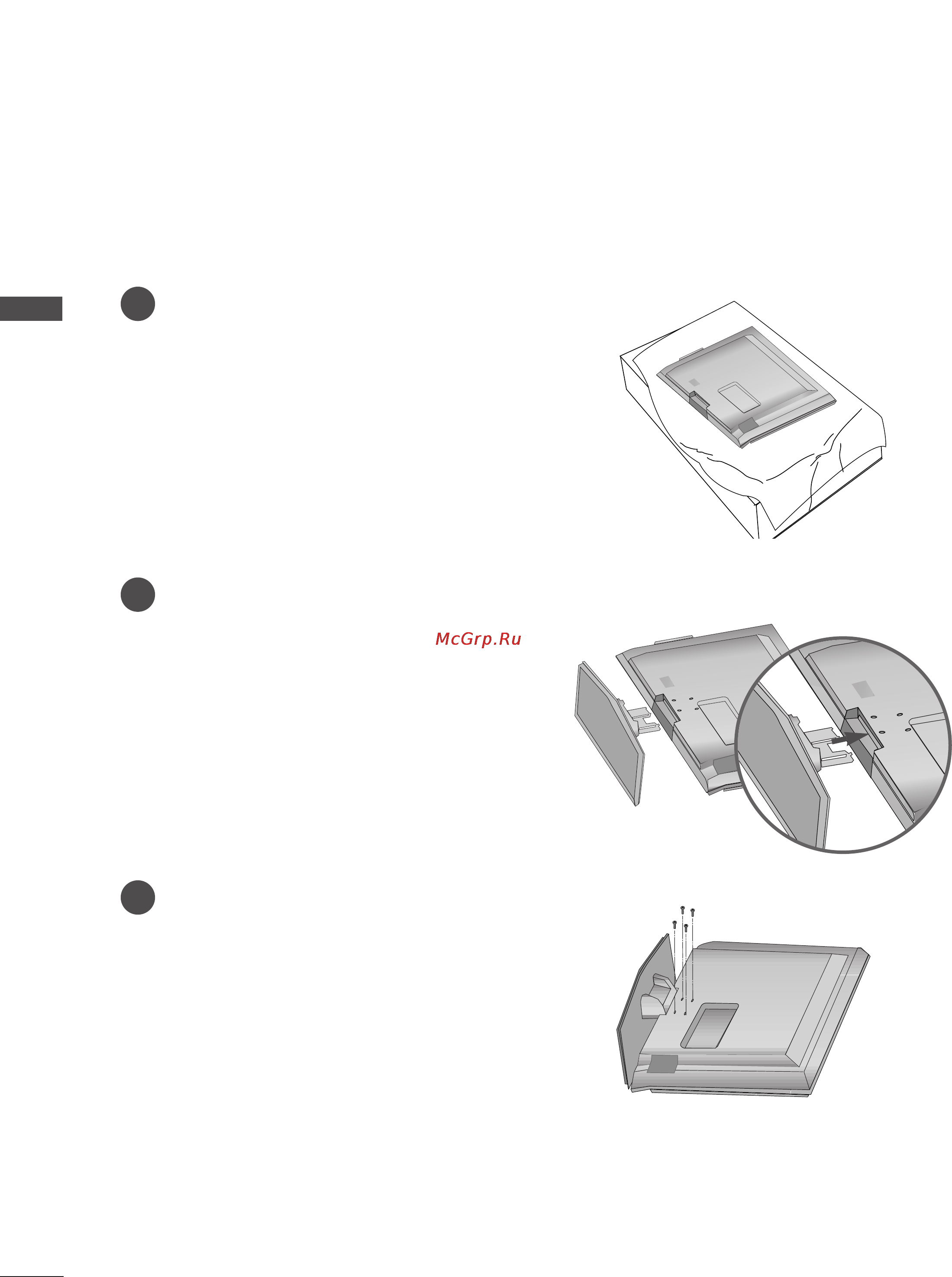 LG 52LB9RF [10/104] Stand installation 42 47lb7rf only