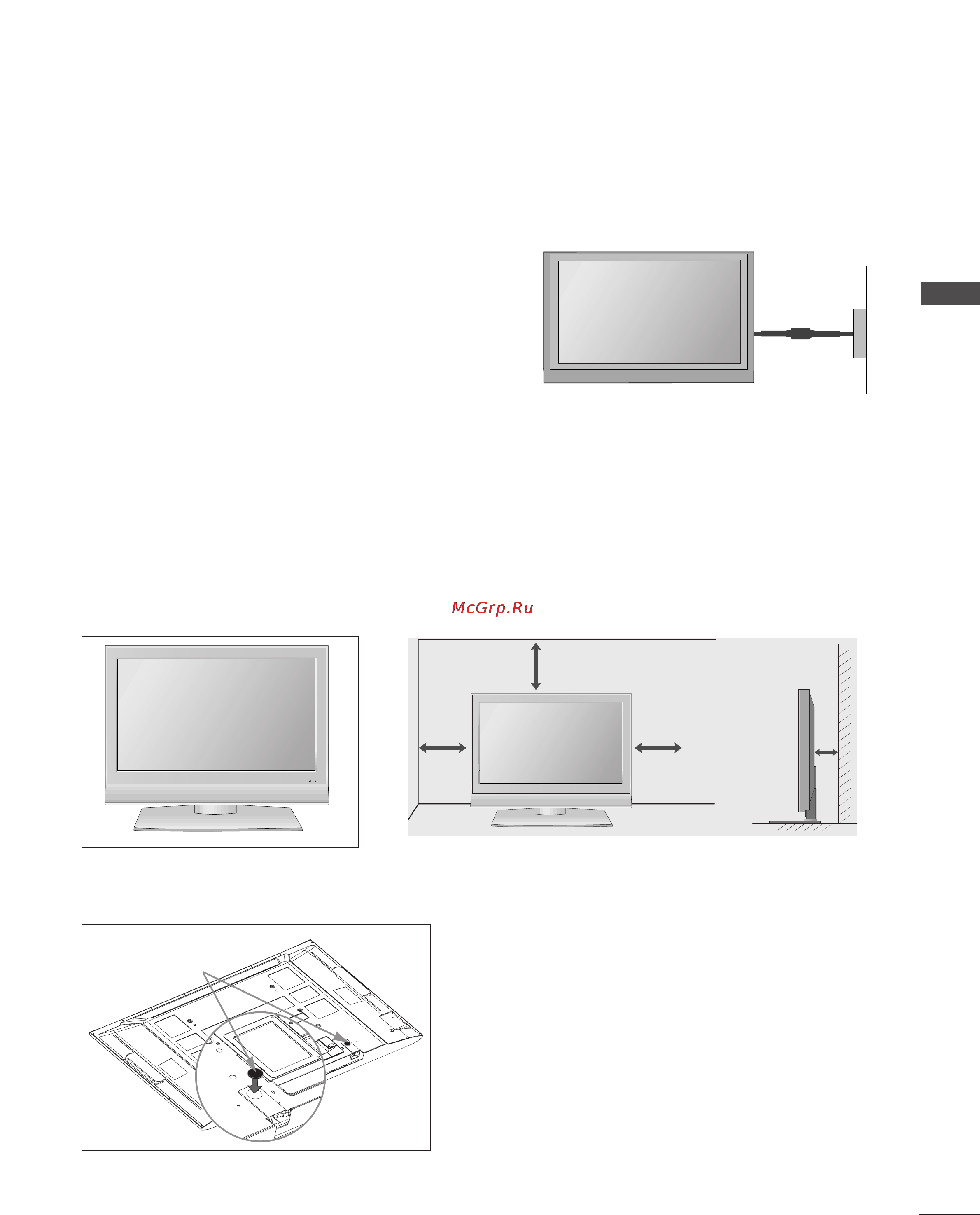 LG 52LB9RF [15/104] Desktop pedestal installation