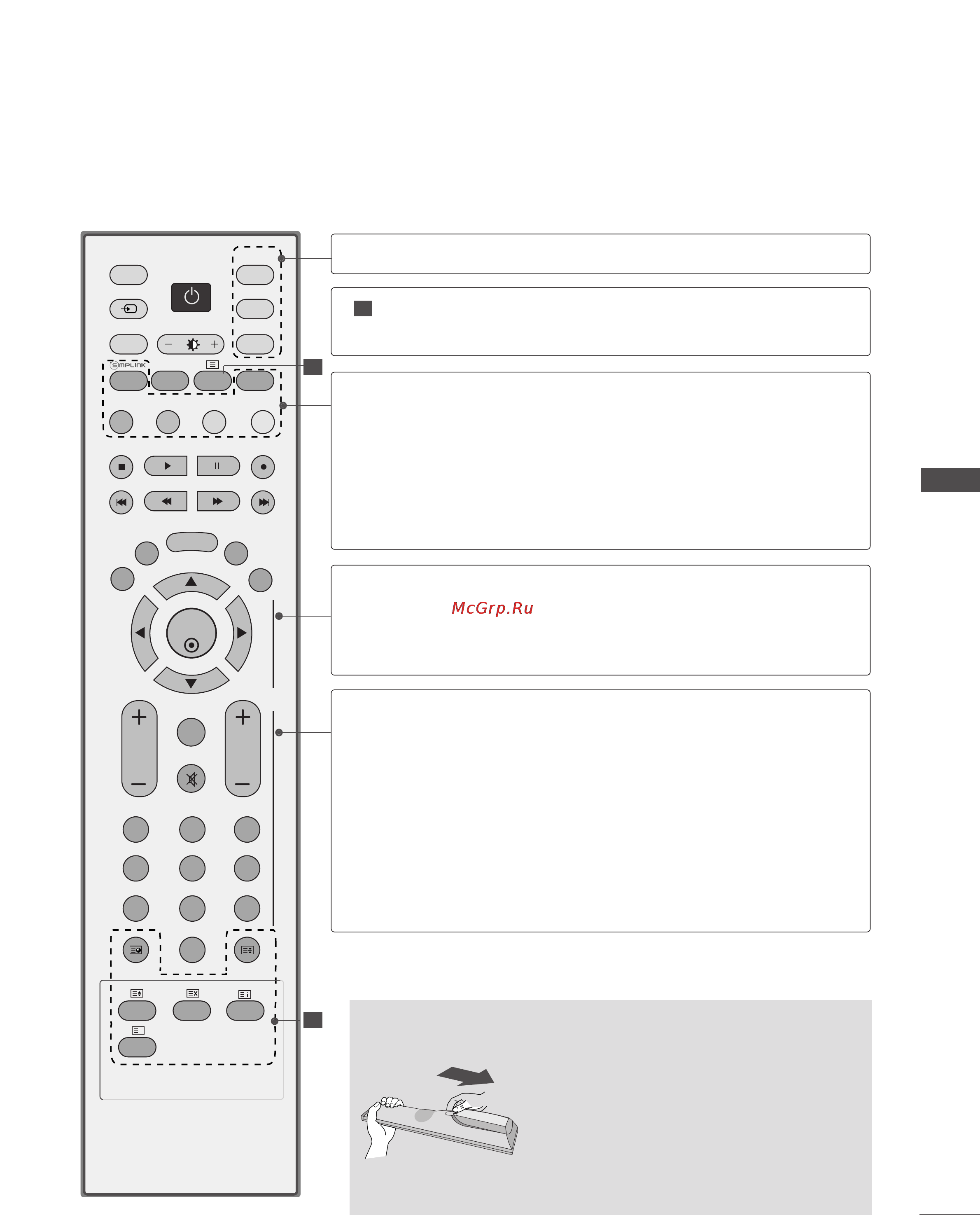 LG 52LB9RF [39/104] Installing batteries