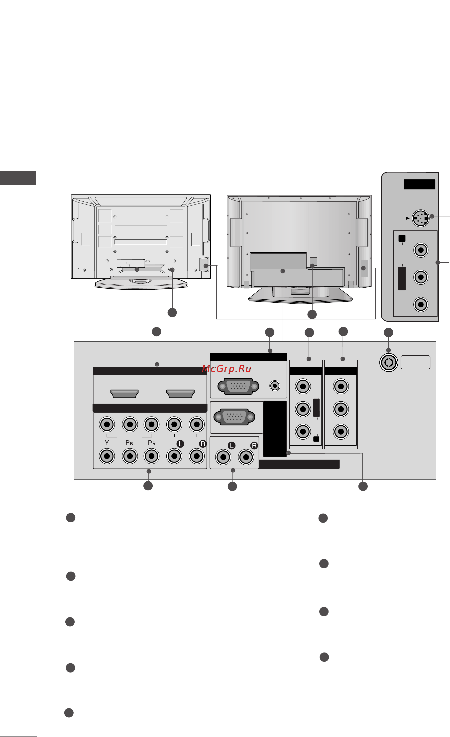 LG 52LB9RF [8/104] Back panel information