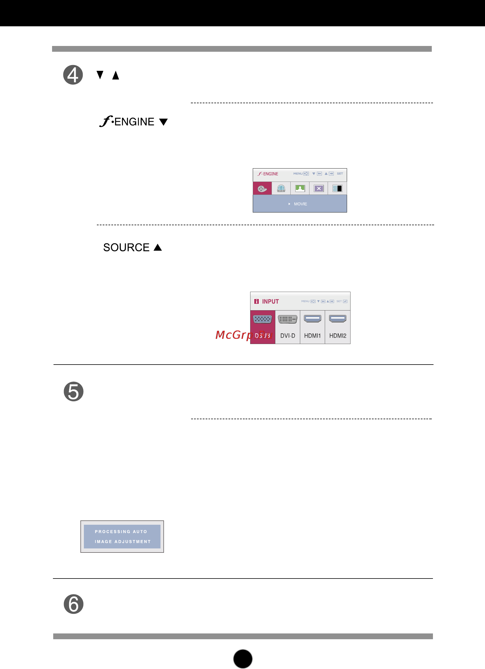 LG W2286L [12/33] Control panel functions
