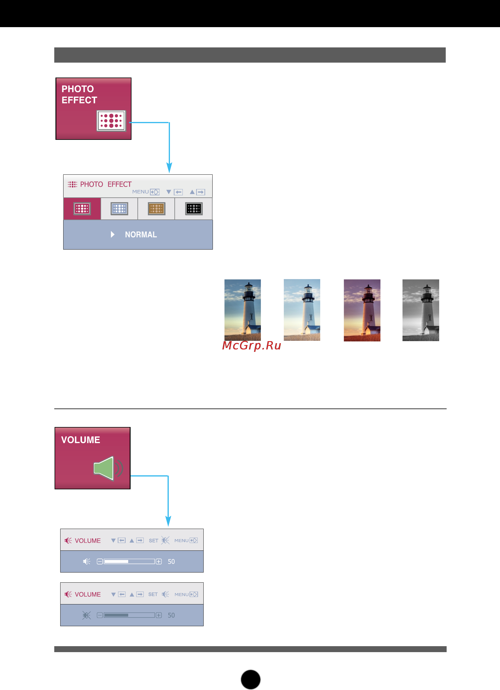 LG W2286L [19/33] On screen display osd selection and adjustment