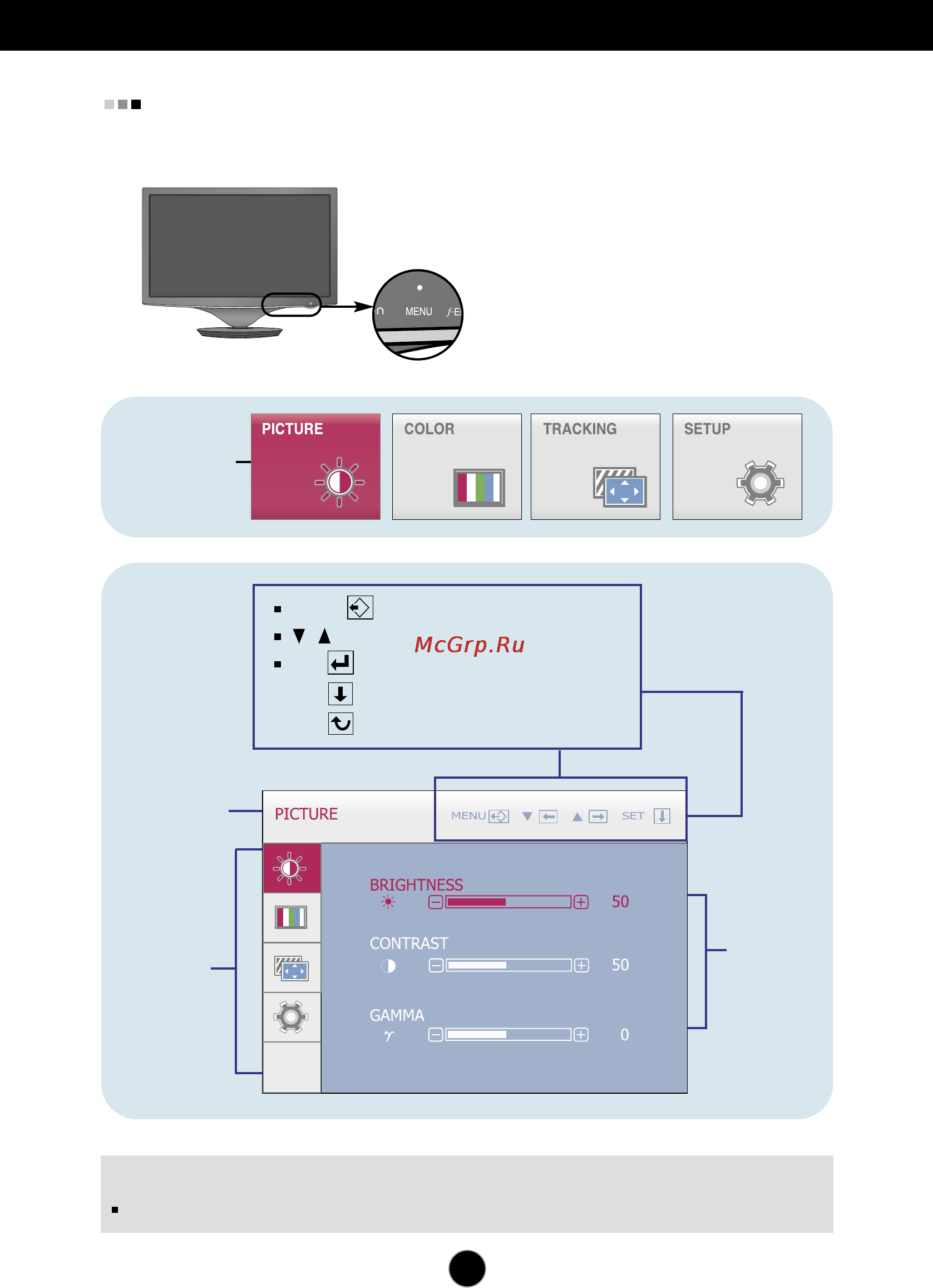 LG W2286L [22/33] On screen display osd selection and adjustment