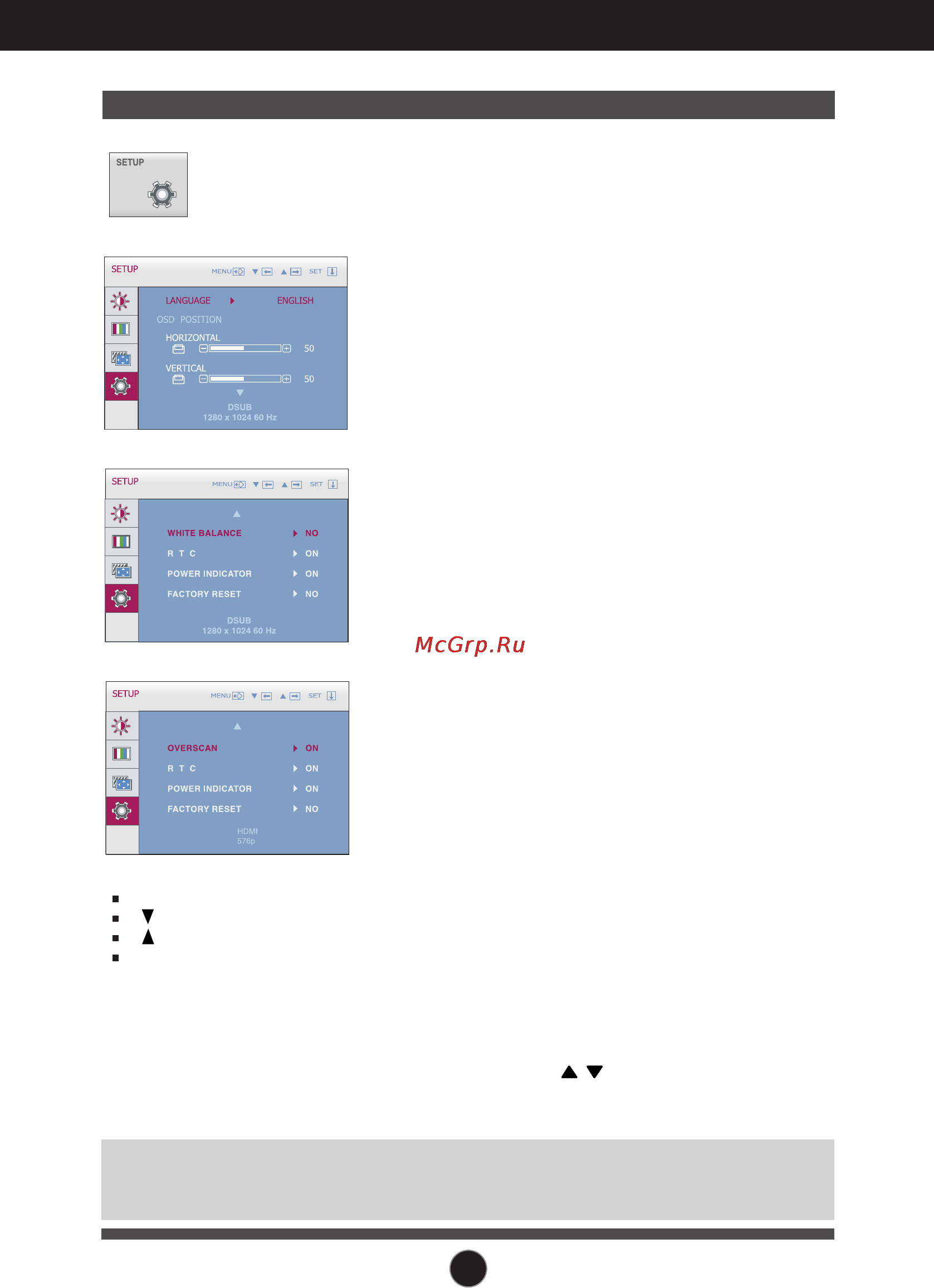 LG W2286L [25/33] On screen display osd selection and adjustment