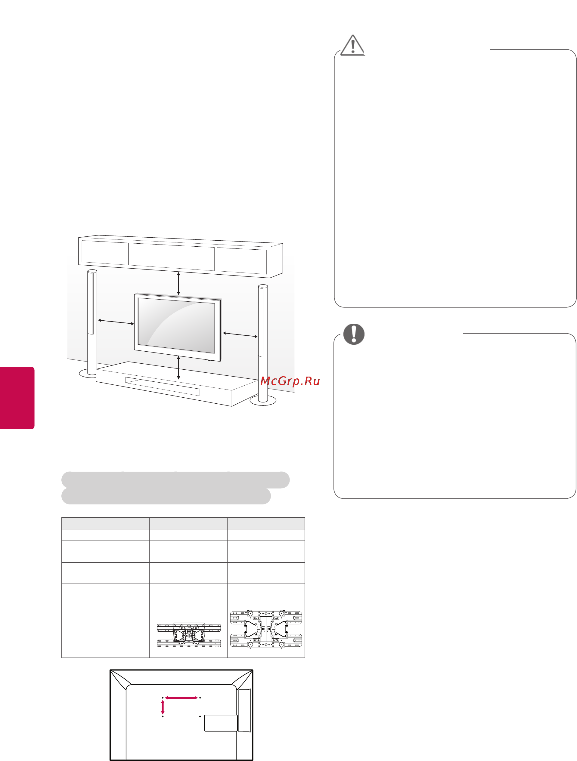 LG 47CS560 [14/88] Крепление на стене