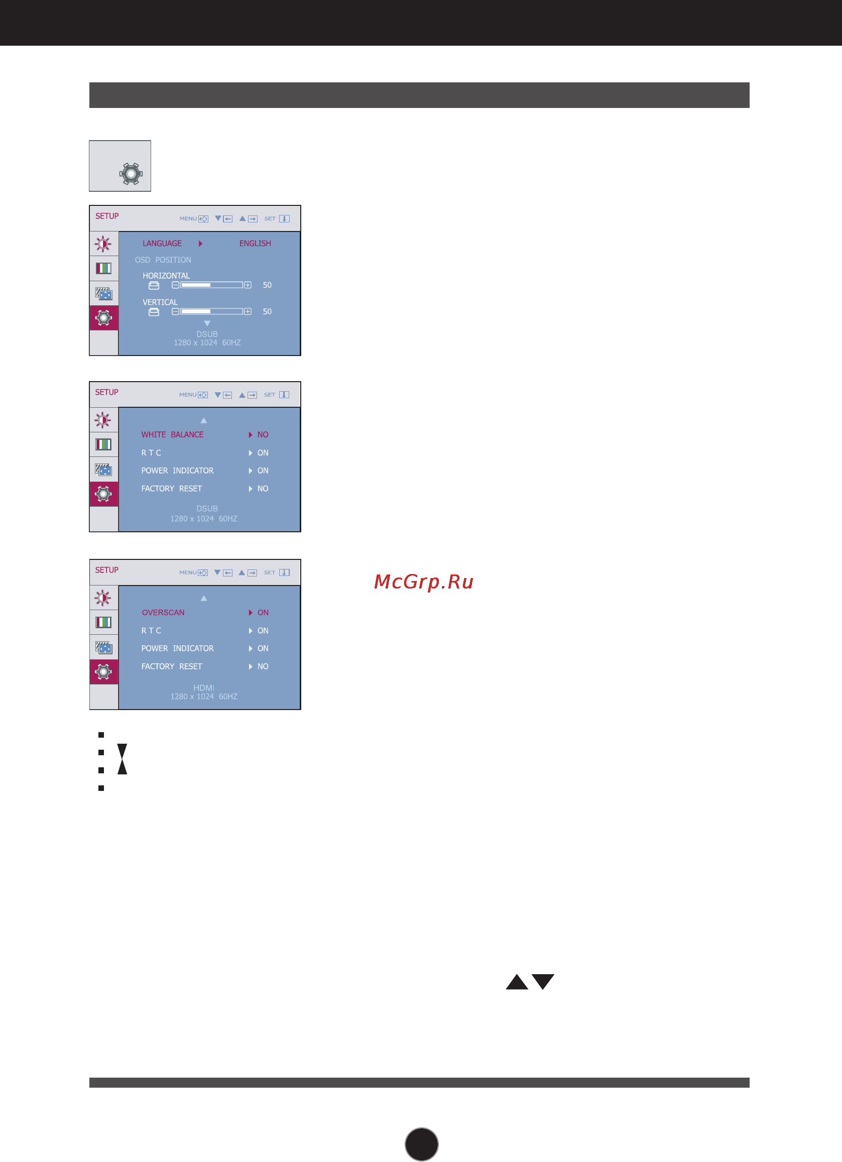 LG W2753VC-PF [16/27] On screen display osd selection and adjustment