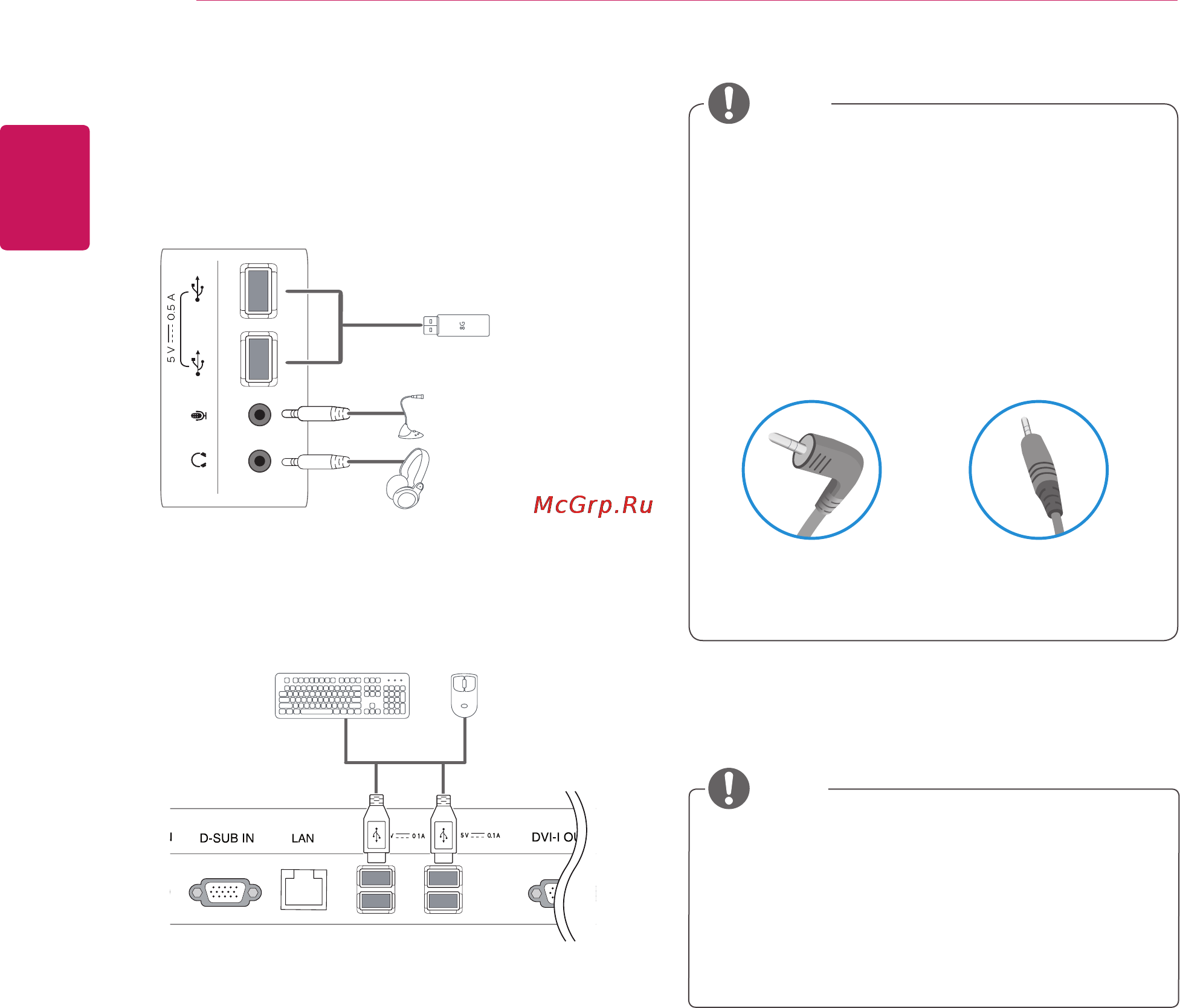 LG 23CAV42K-BL [14/48] Peripheral device connection