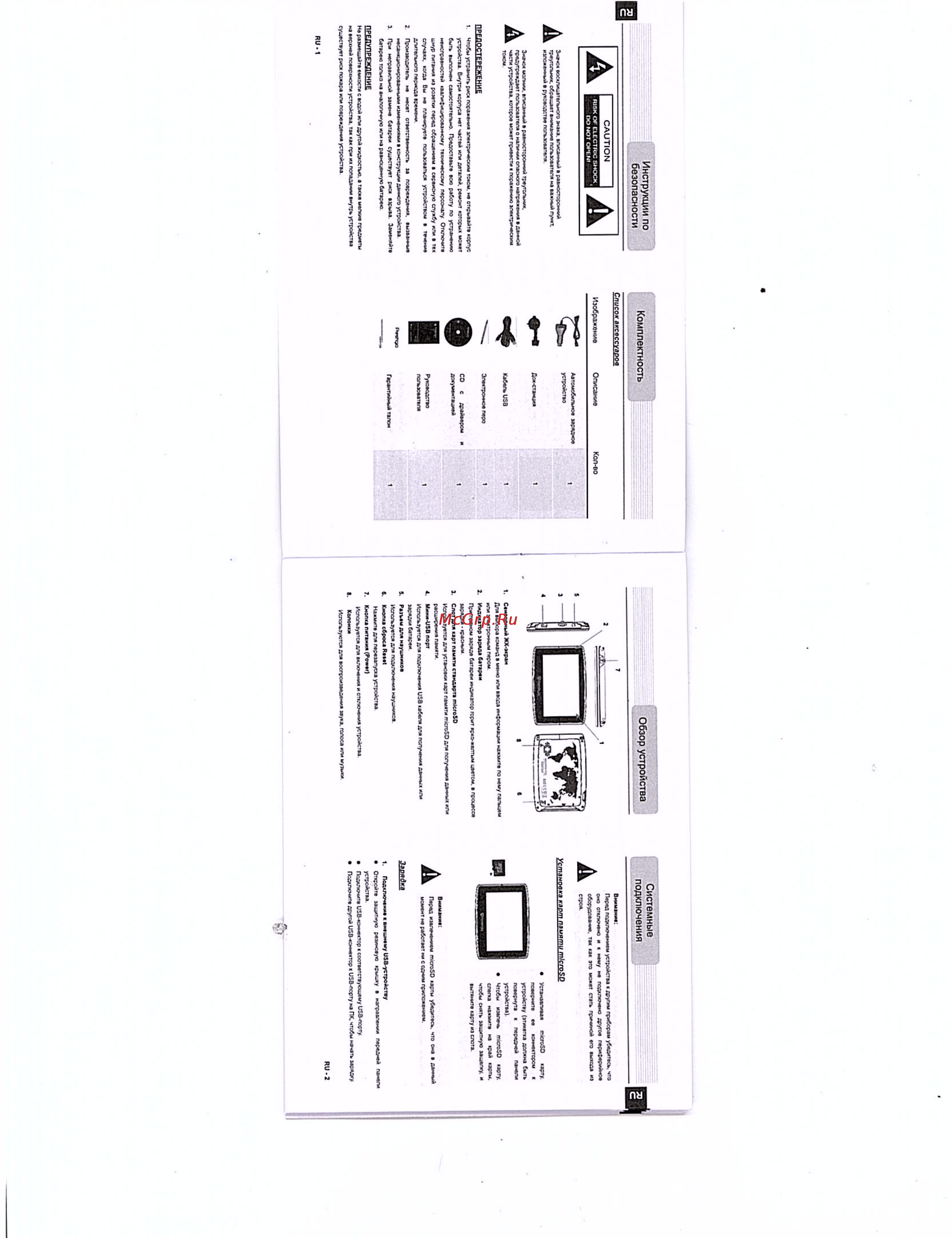 Prestigio GeoVision 5130 Инструкция по эксплуатации онлайн