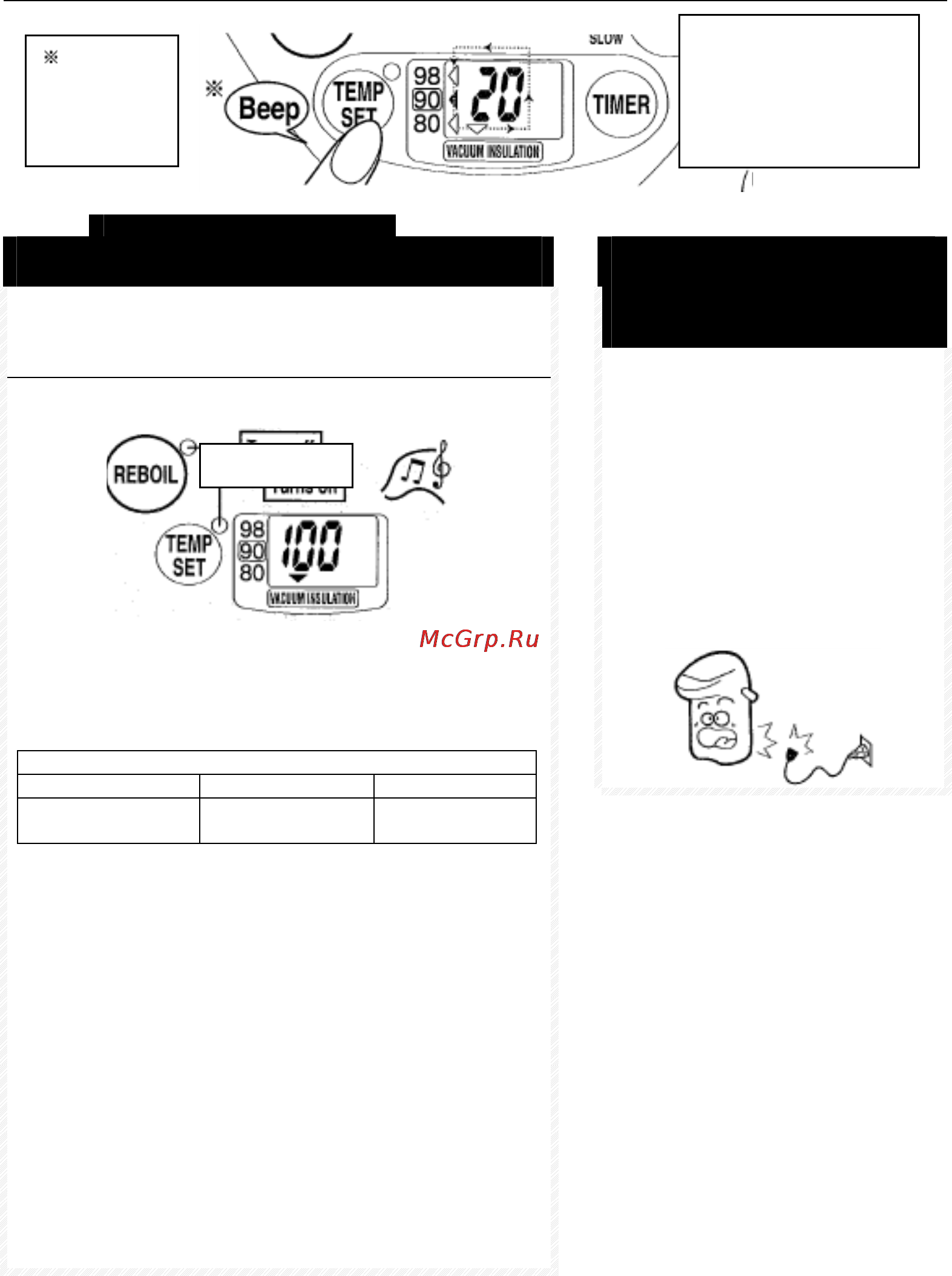 Zojirushi CV-DSQ40 XA [11/20] Выведите на дисплей цифру