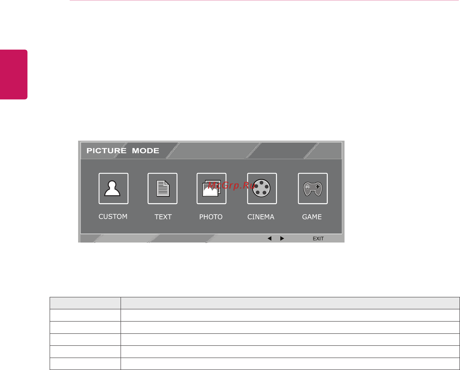 LG E2342C-BN [18/29] Picturemodesetting