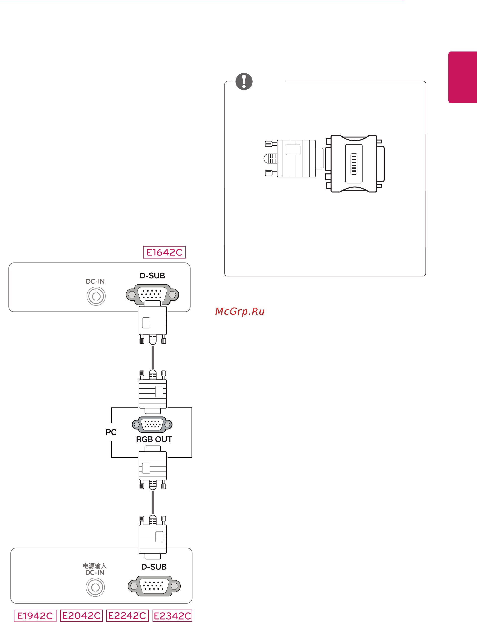 LG E2342C-BN [9/29] Usingthemonitorset