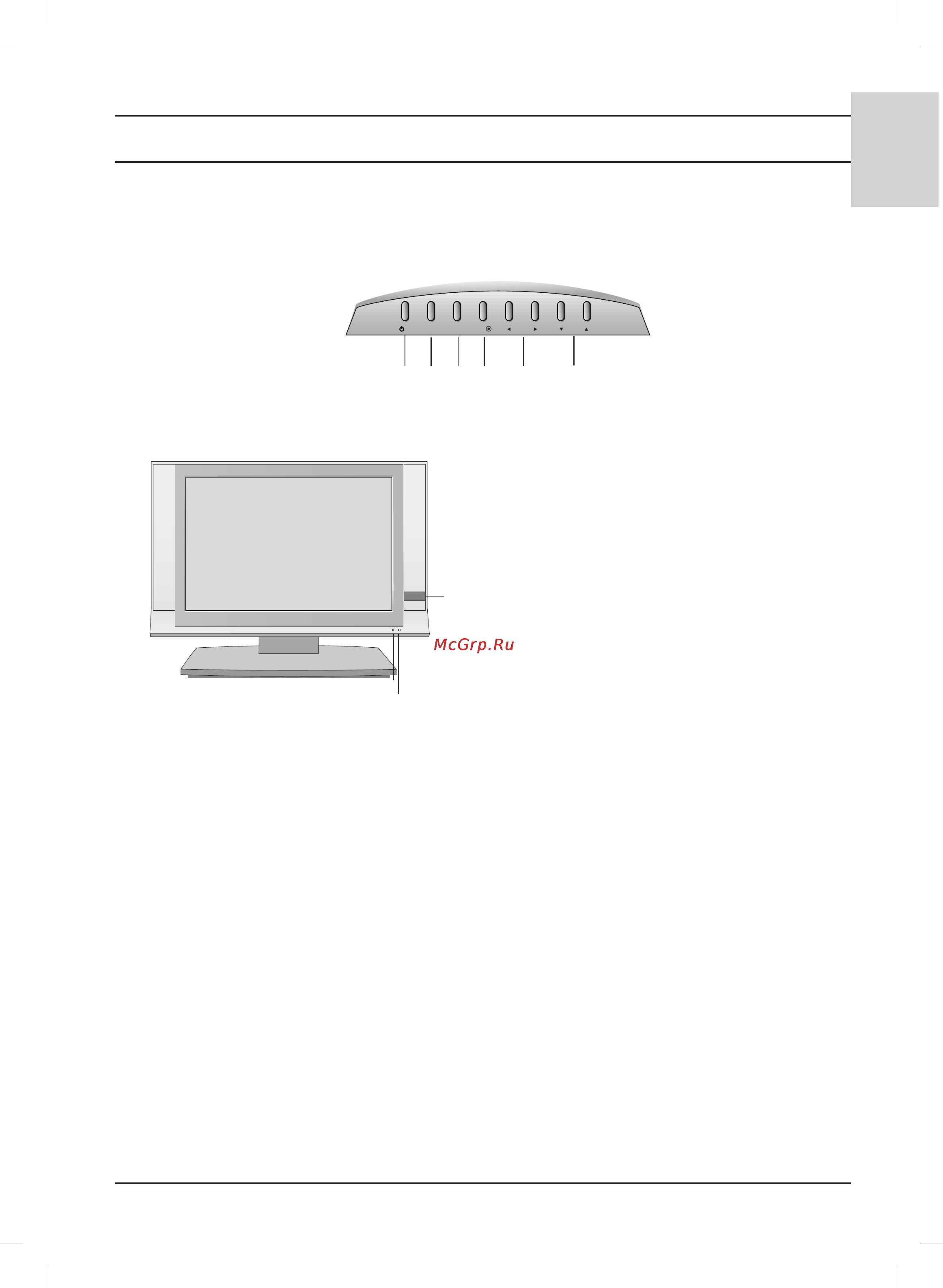 LG 20LS1RH [9/59] Location and function of controls