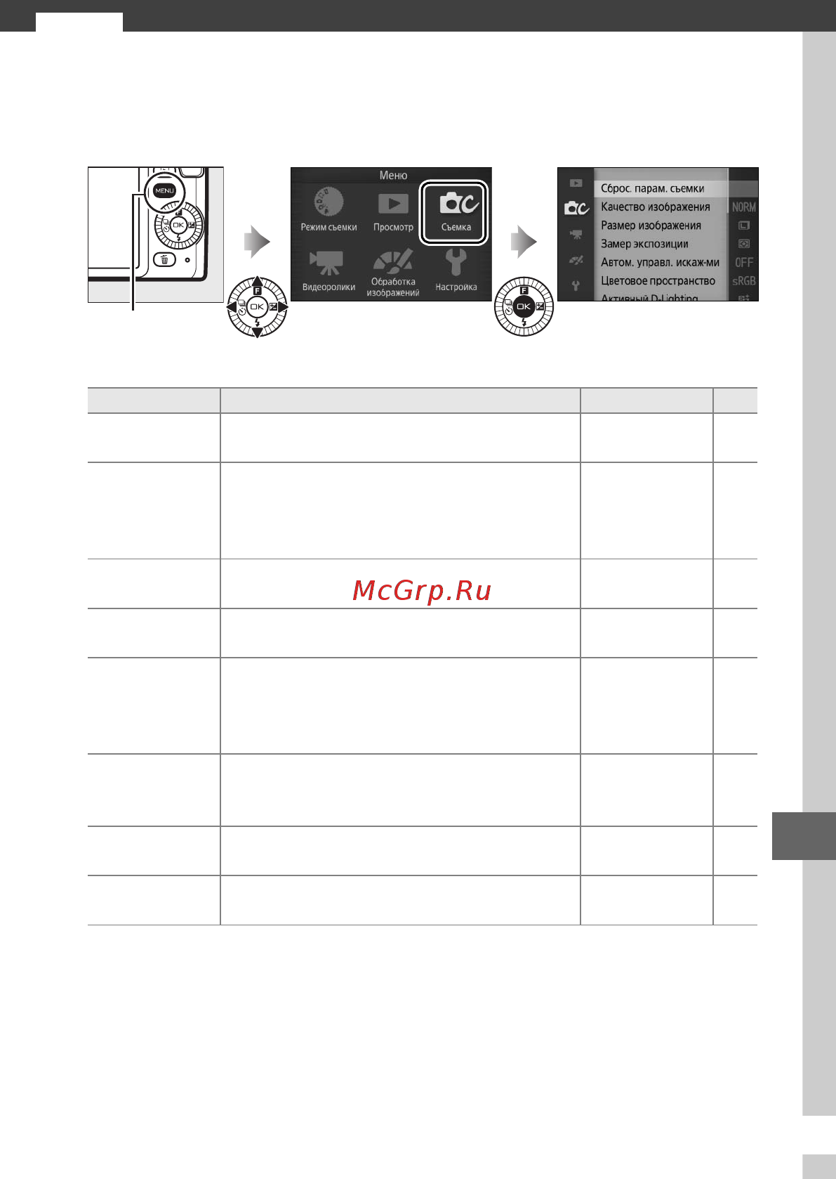 Nikon 1 S1 Kit 11-27.5 Kit White [137/230] Меню режима съемки