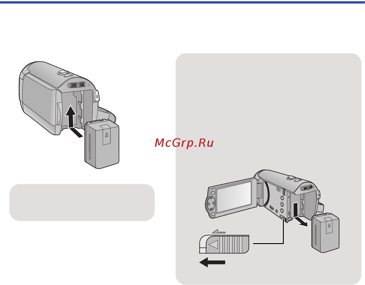 Panasonic HC-V110EE-R Red [10/120] Как вставлять извлекать аккумулятор
