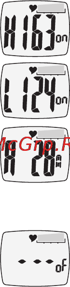 Sanitas SPM10 [23/68] Heart rate is above the set training zone pulse monitor beeps twice h and actual heart rate reading flashing