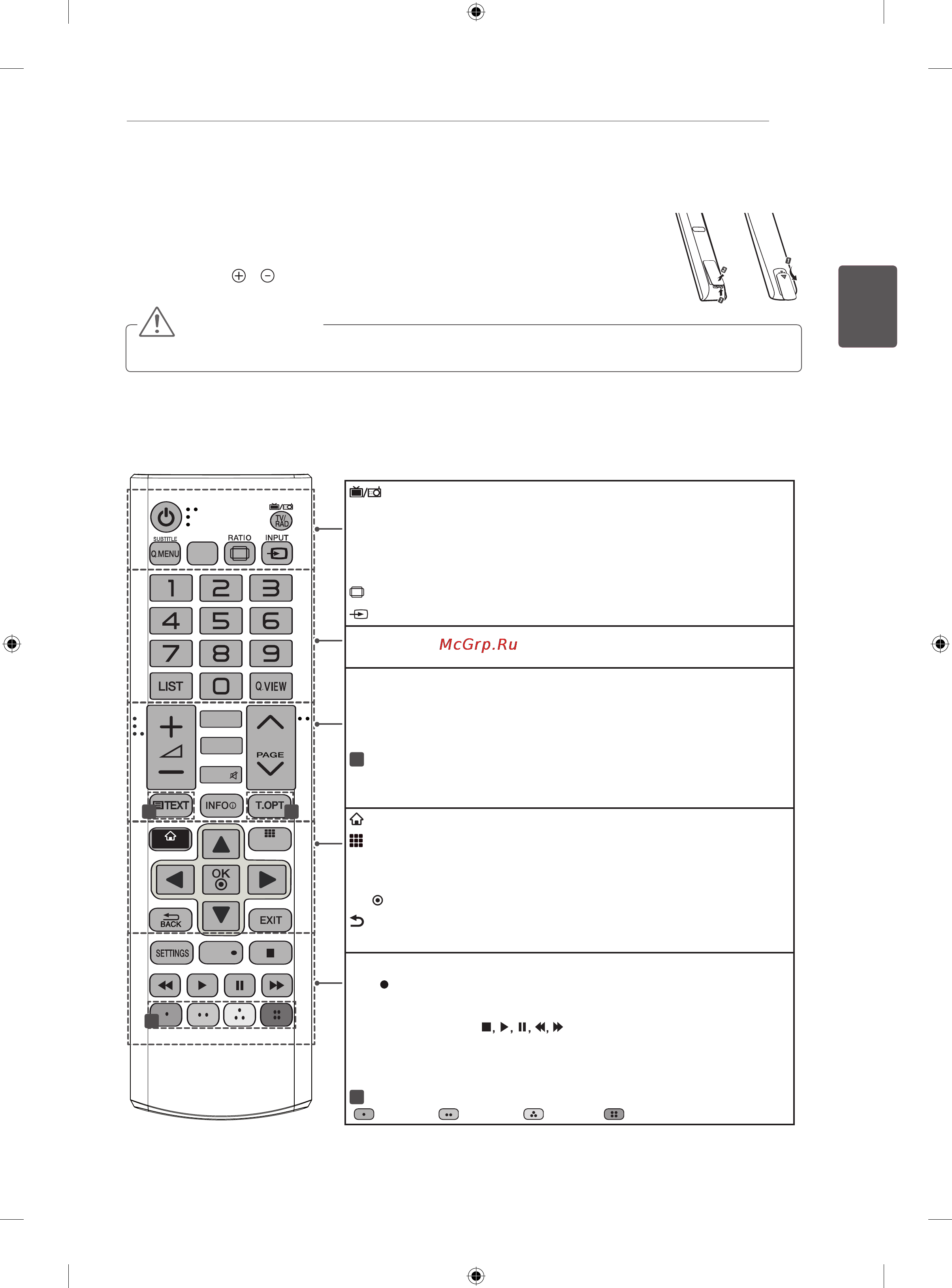 LG 47LA741V [77/204] Пультду