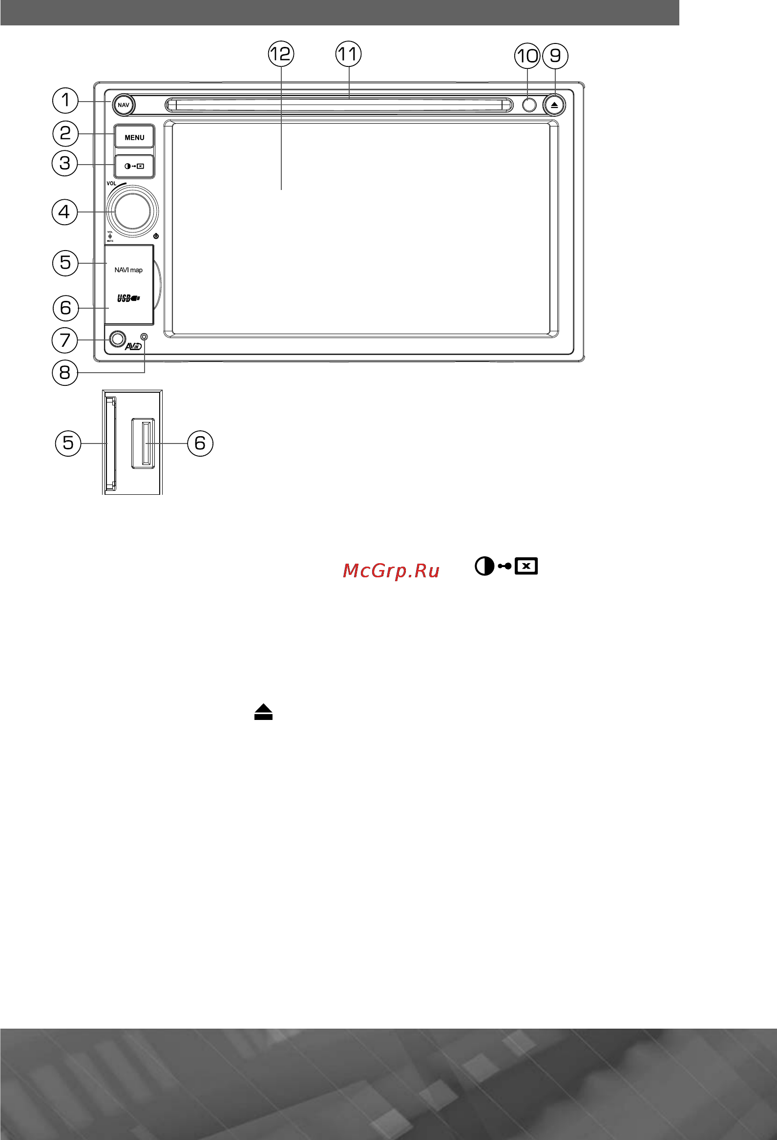 Prology MDN-2670T VR [7/69] Элементы управления на передней панели