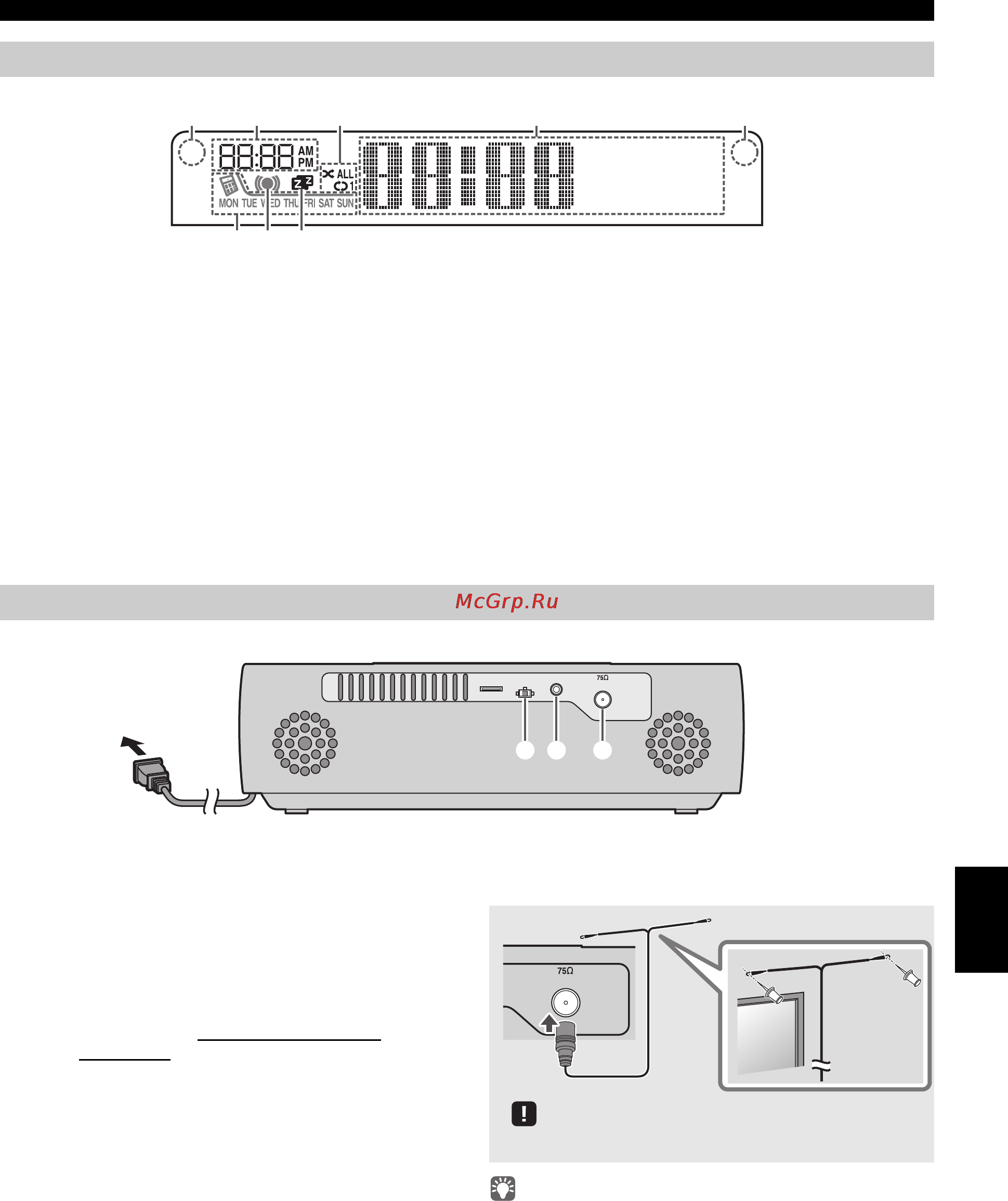 Yamaha TSX-132 White [125/168] Display van het voorpaneel