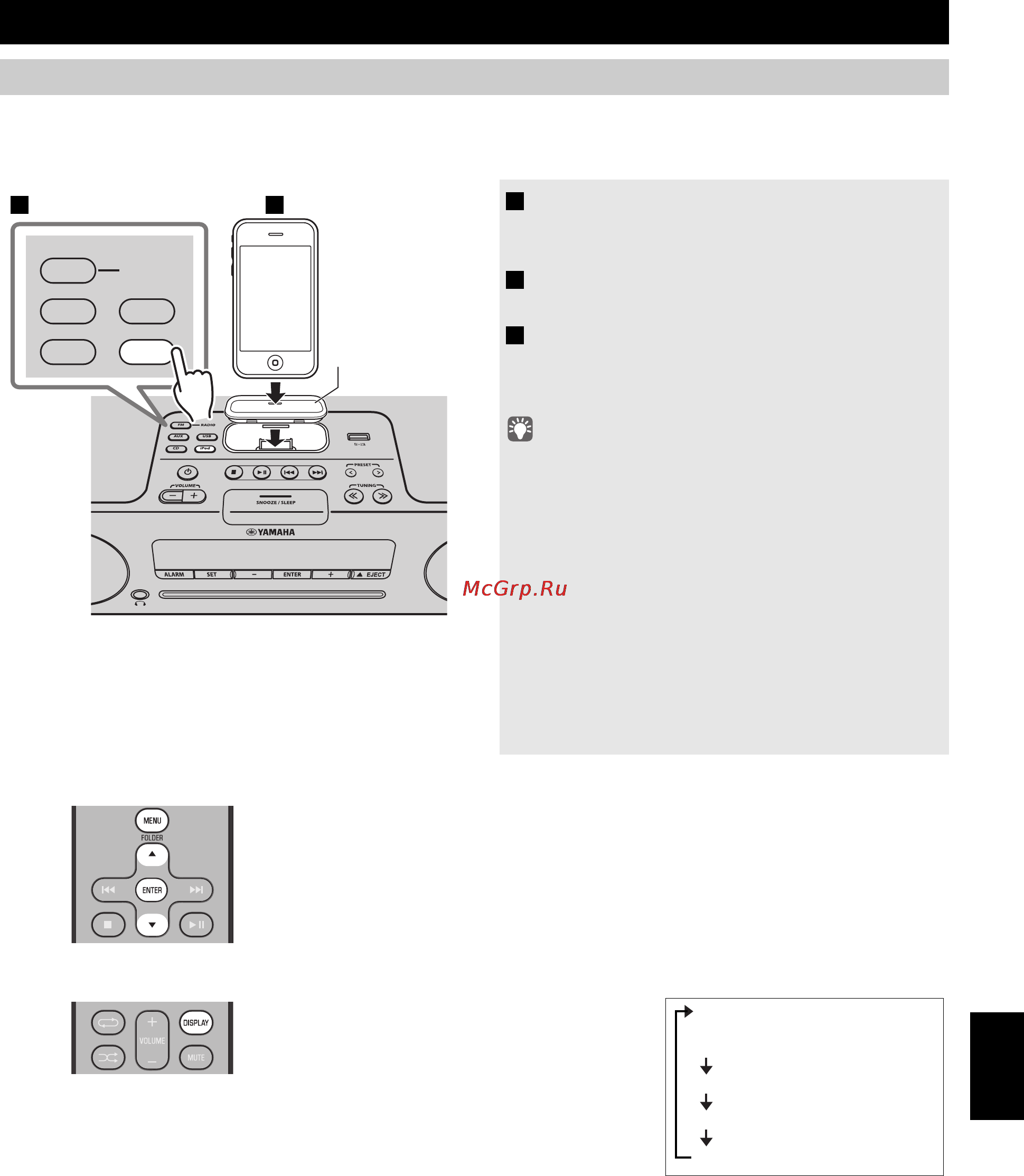 Yamaha TSX-132 White [149/168] Прослушивание ipod
