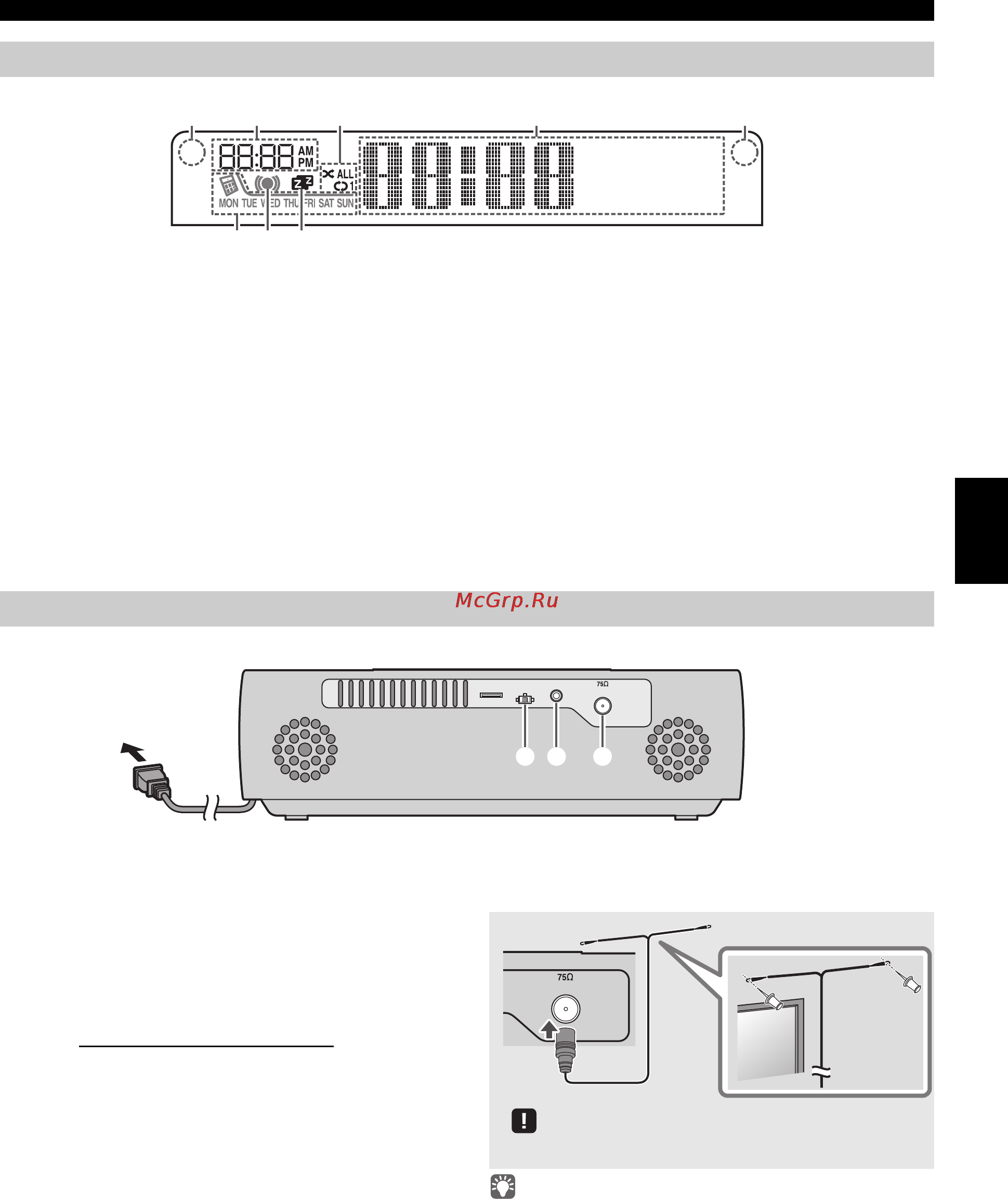 Yamaha TSX-132 White [65/168] Frontpanelens teckenfönster