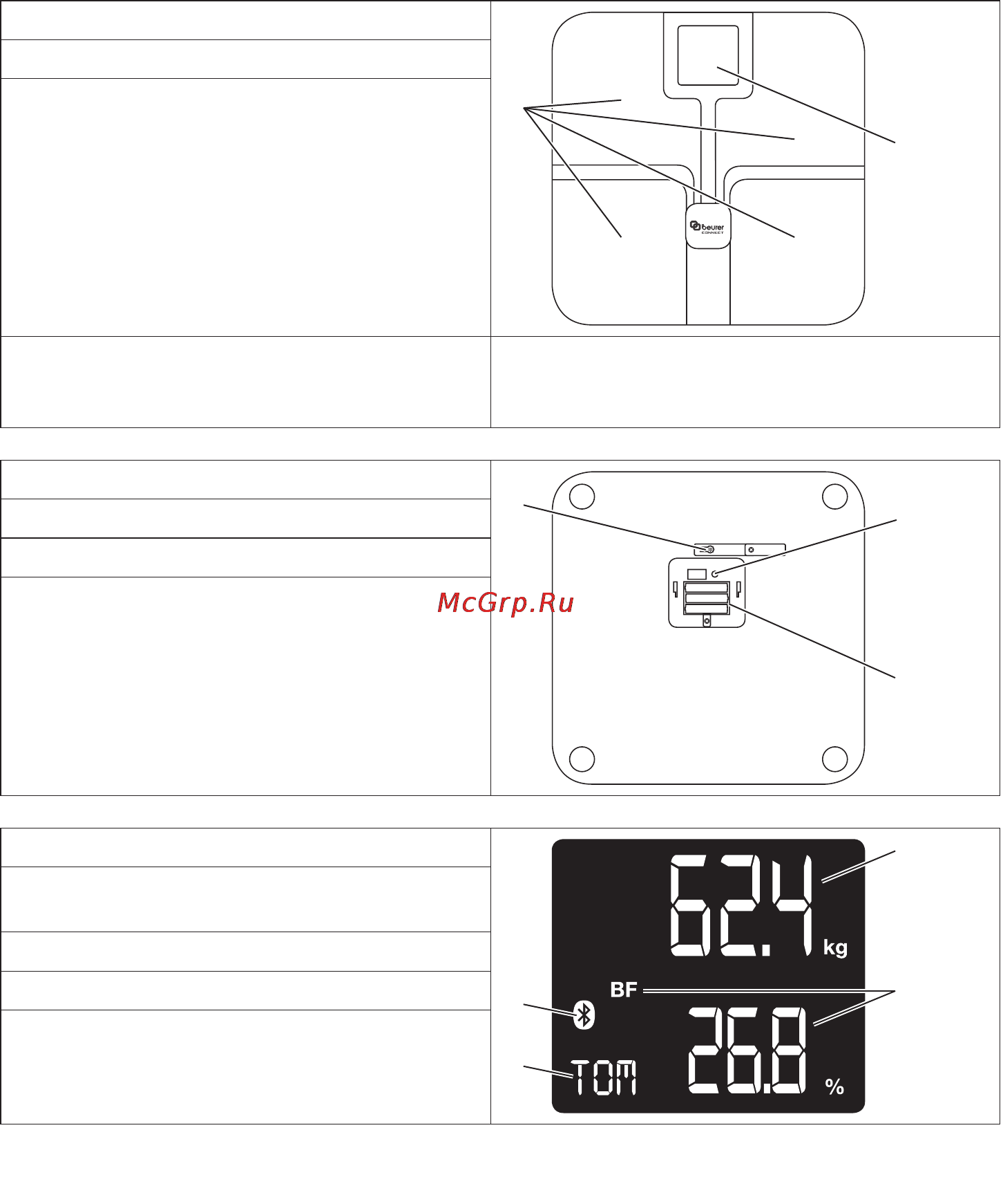 Beurer BF800 White [26/84] Description de l appareil