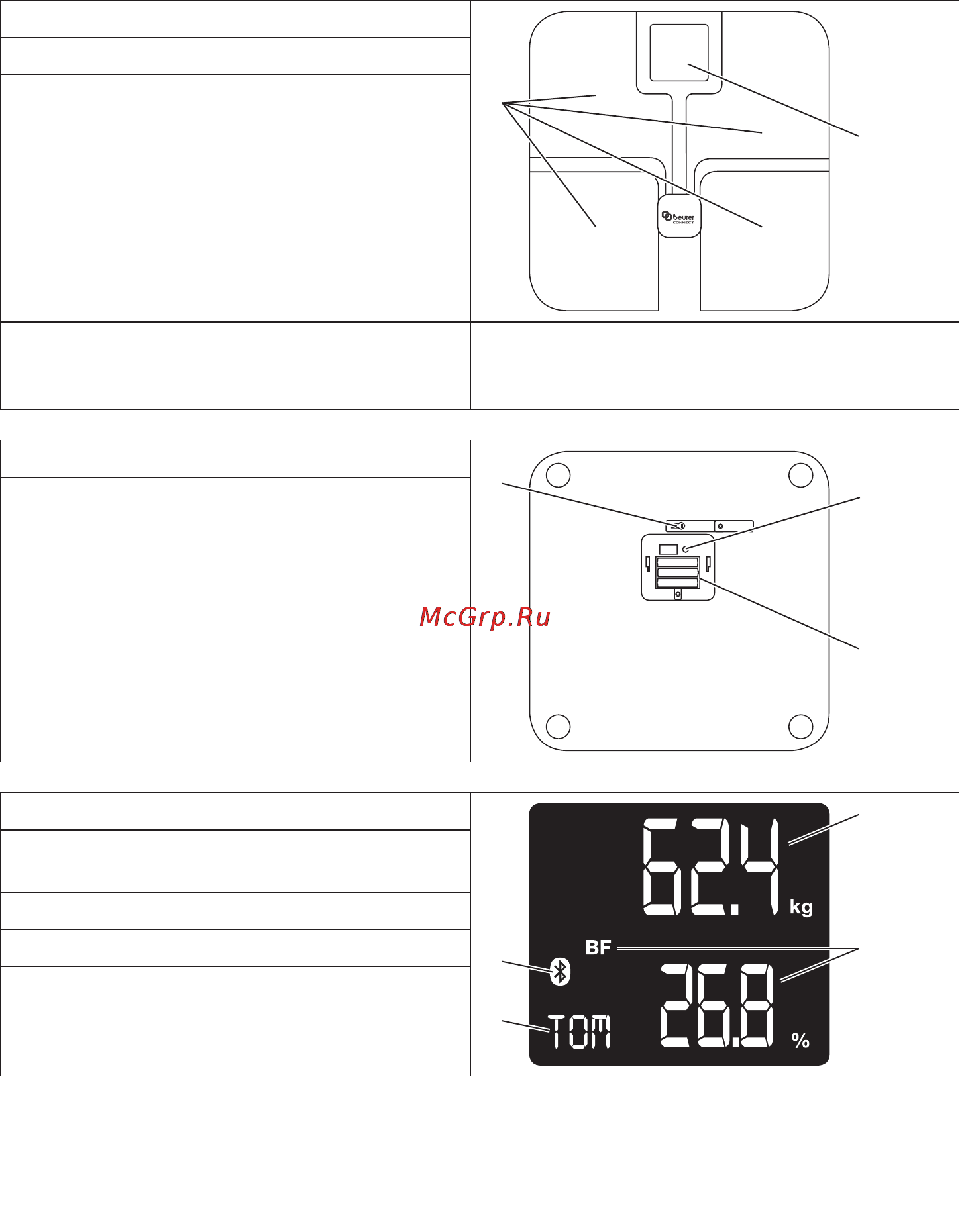 Beurer BF800 White [5/84] Gerätebeschreibung