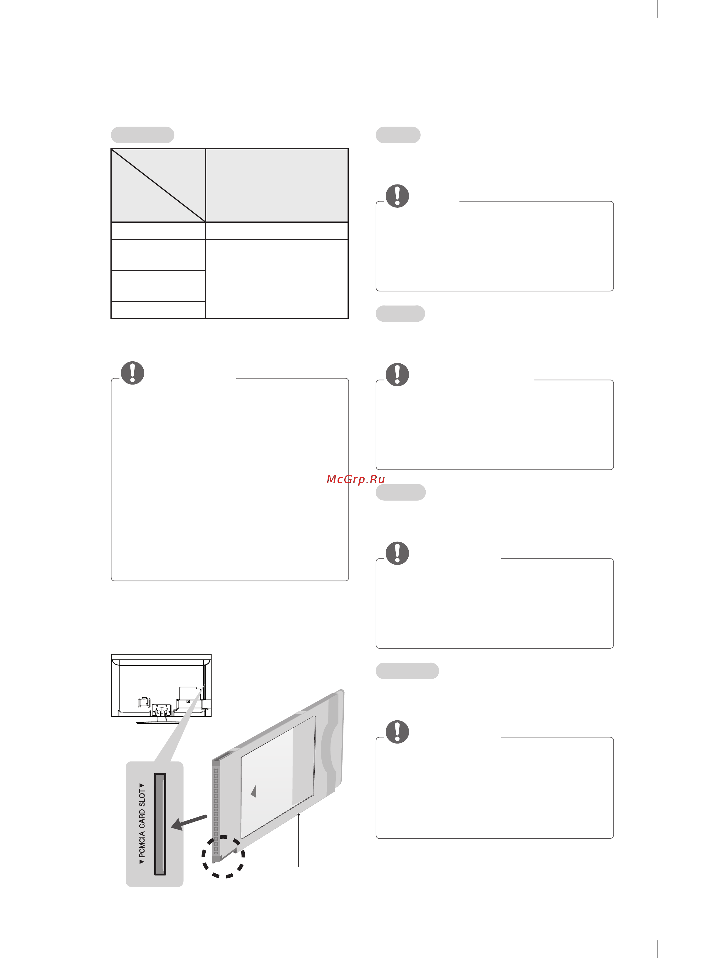 LG 42LM340T [114/124] Ci module connection